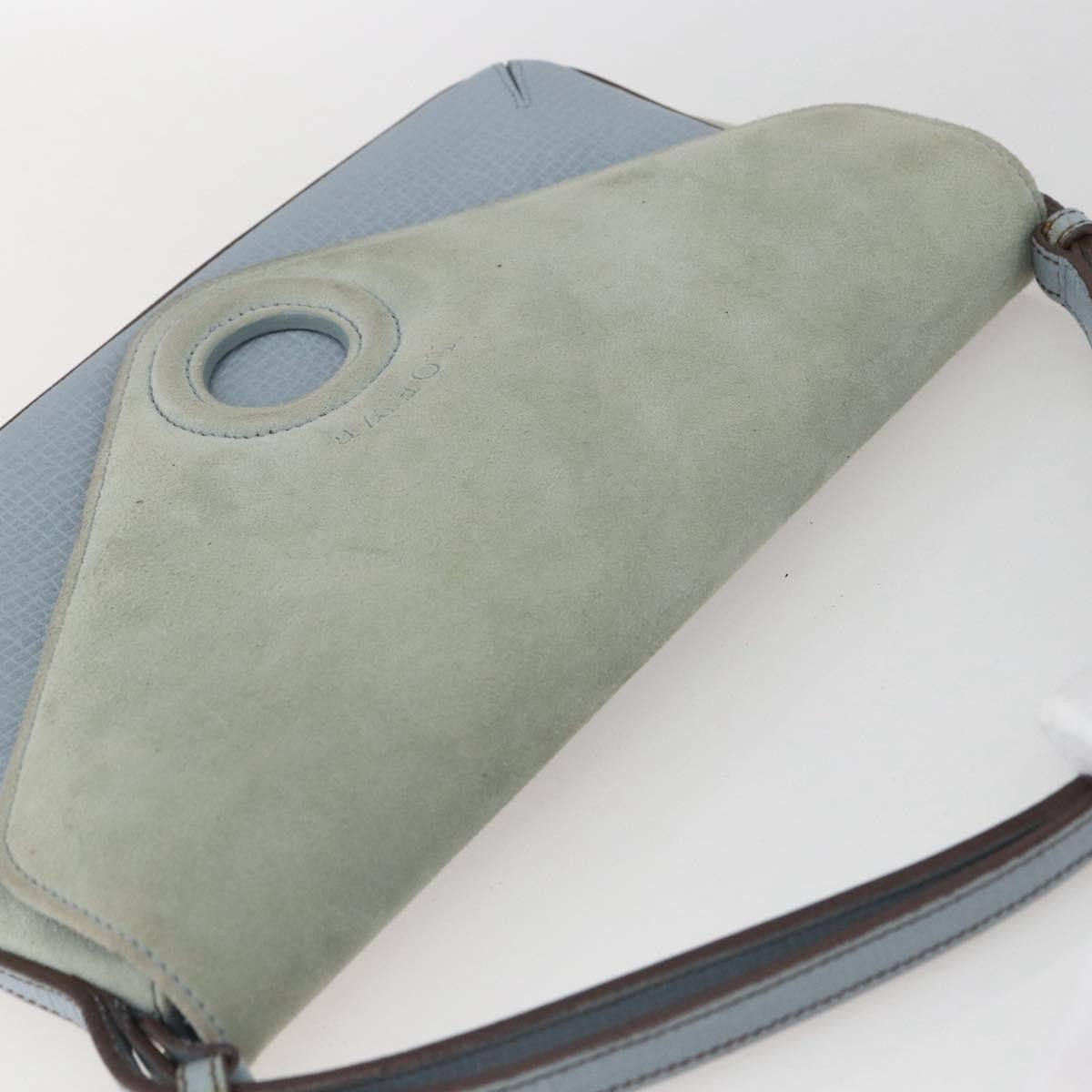 Loewe Vintage Leather Blue Leather Handbag (Pre-Owned)