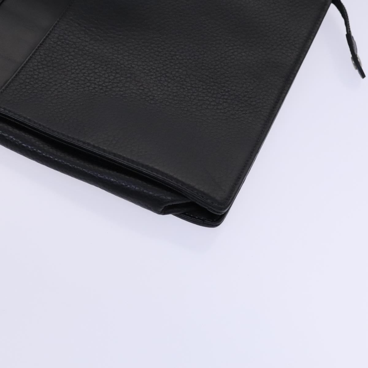 Burberry Vintage Leather Black Leather Briefcase Bag (Pre-Owned)