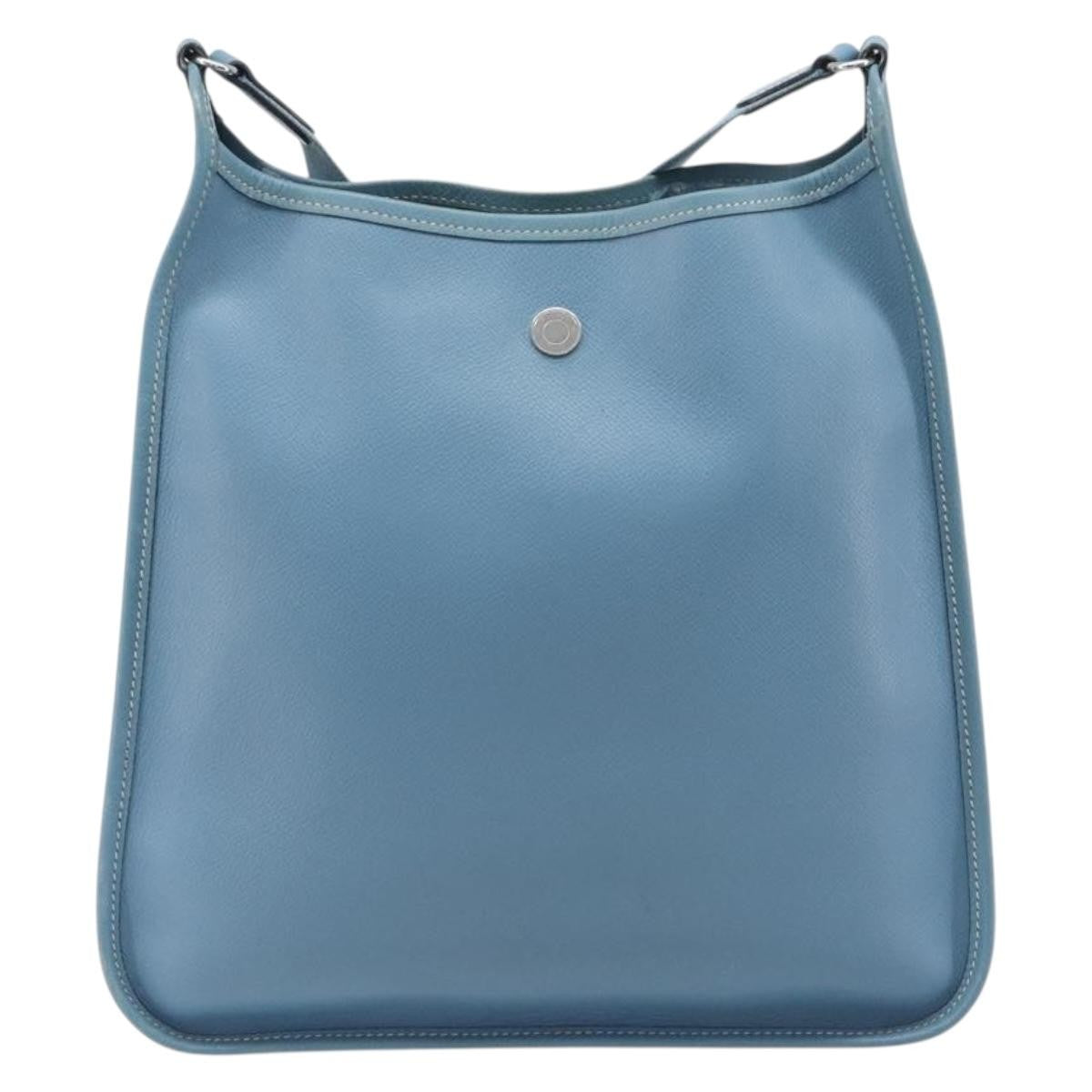 Hermes Vespa Courchevel Blue Leather Shoulder Bag Bag (Pre-Owned)