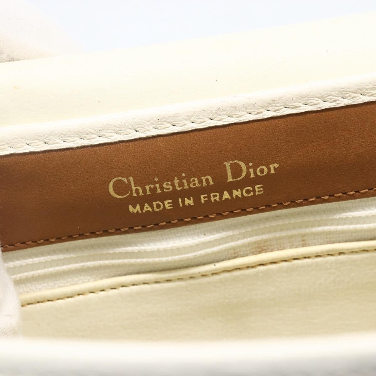 Christian Dior Vintage Leather White Leather Shoulder Bag Bag (Pre-Owned)