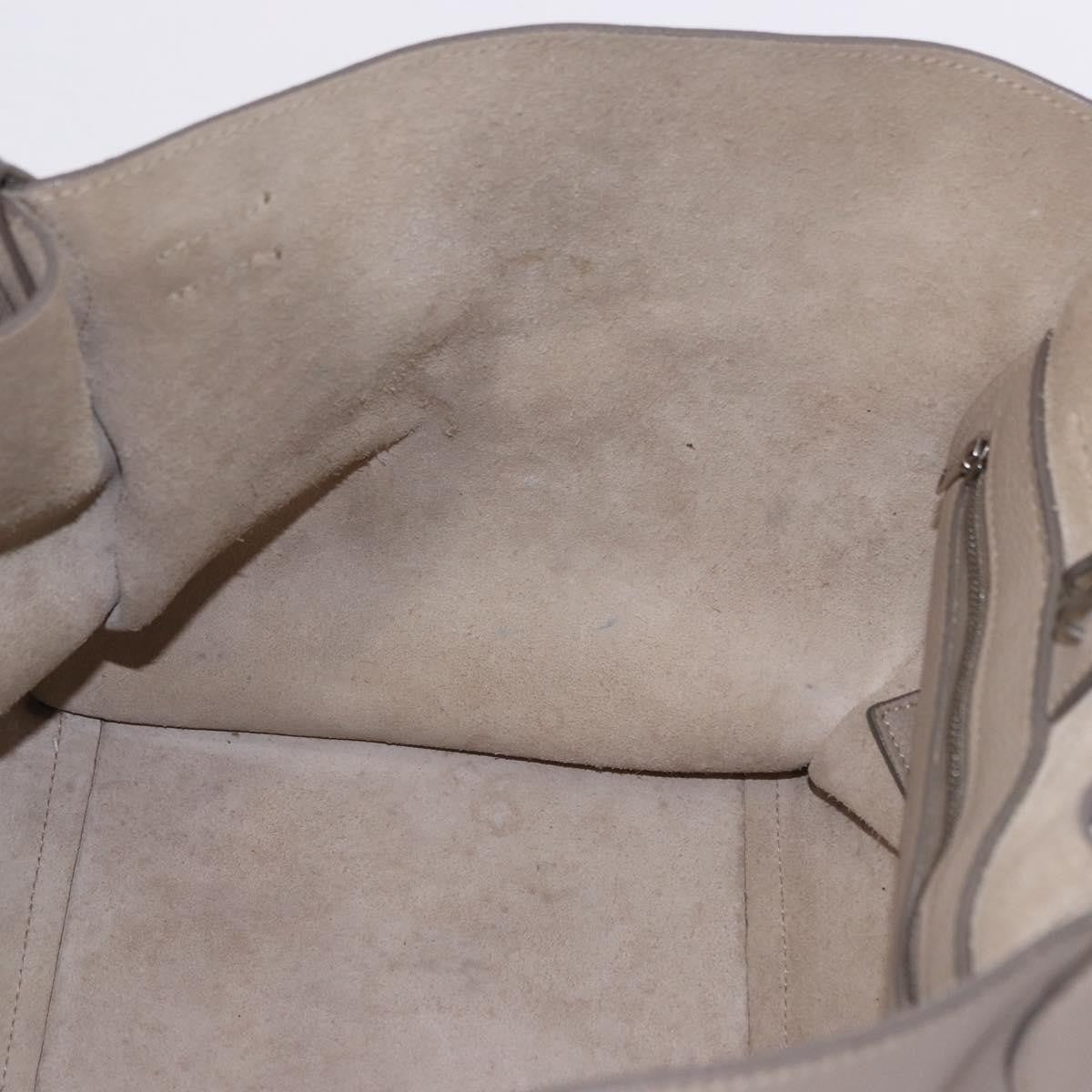 Celine Big Grained Calfskin Beige Leather Handbag (Pre-Owned)