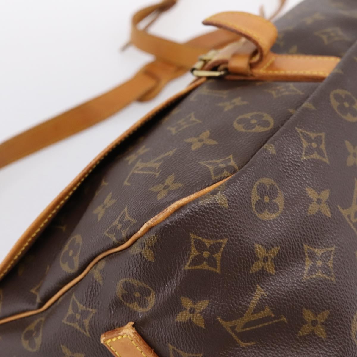 Louis Vuitton Saumur Monogram Brown Canvas Shoulder Bag Bag (Pre-Owned)