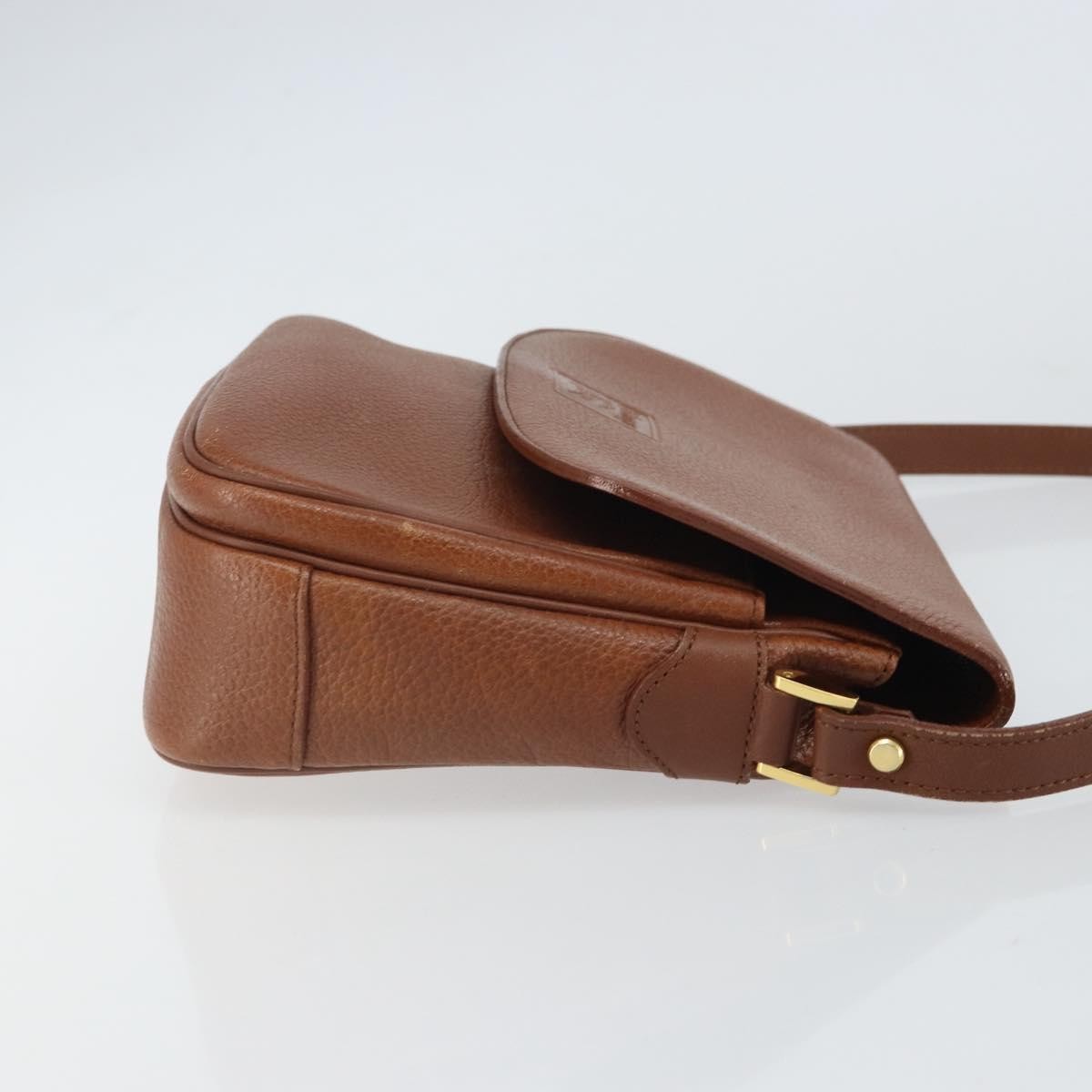 Burberry Vintage Leather Brown Leather Shoulder Bag Bag (Pre-Owned)