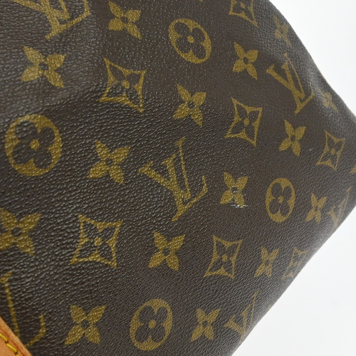 Louis Vuitton Keepall Monogram Brown Canvas Travel Bag Bag (Pre-Owned)