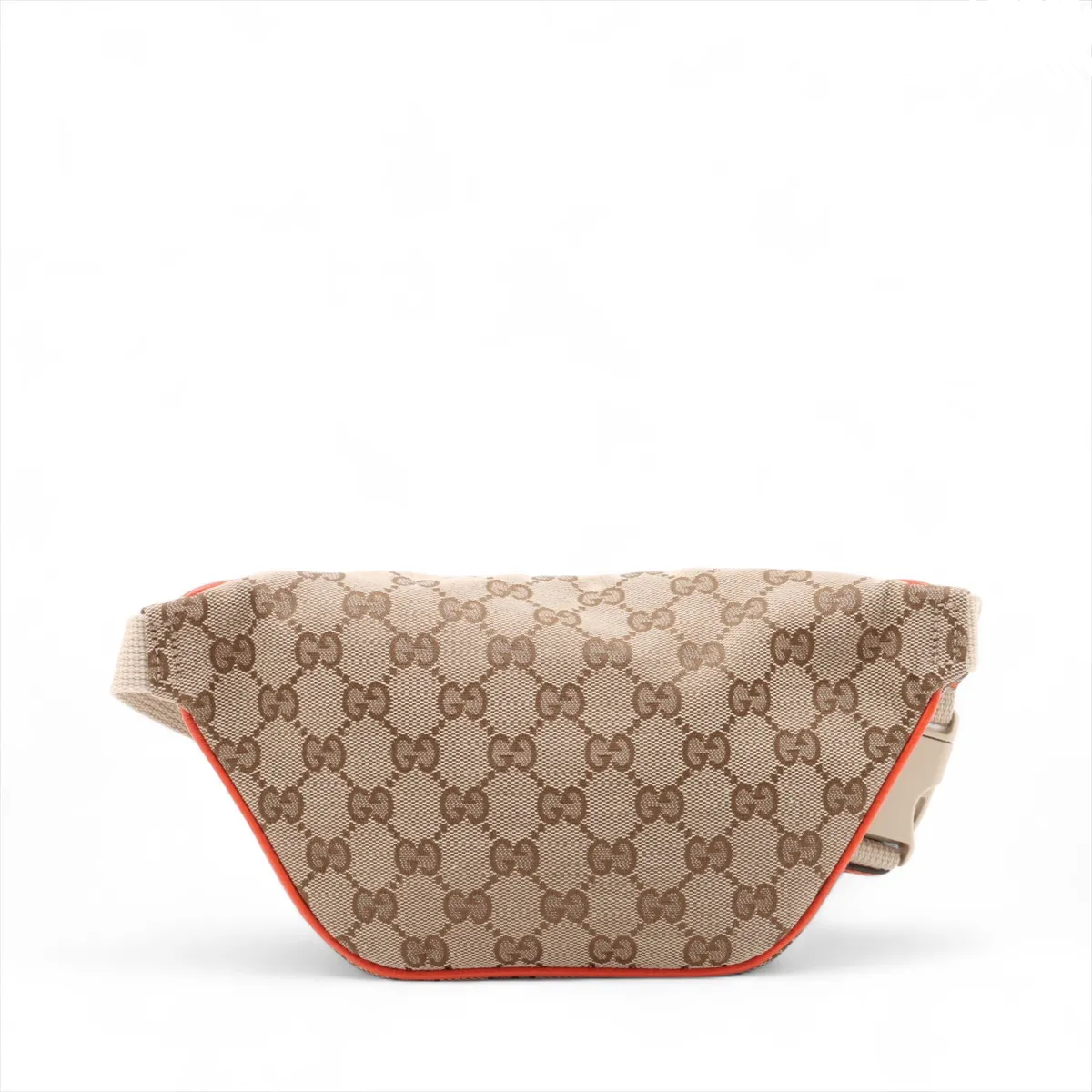 Gucci Ophidia Zip Belt Gg Velvet Beige Canvas Clutche & Pouche Bag (Pre-Owned)