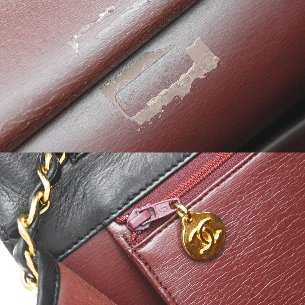 Chanel Vintage Clutch With Chain Quilted Leather Black Leather Clutche & Pouche Bag (Pre-Owned)