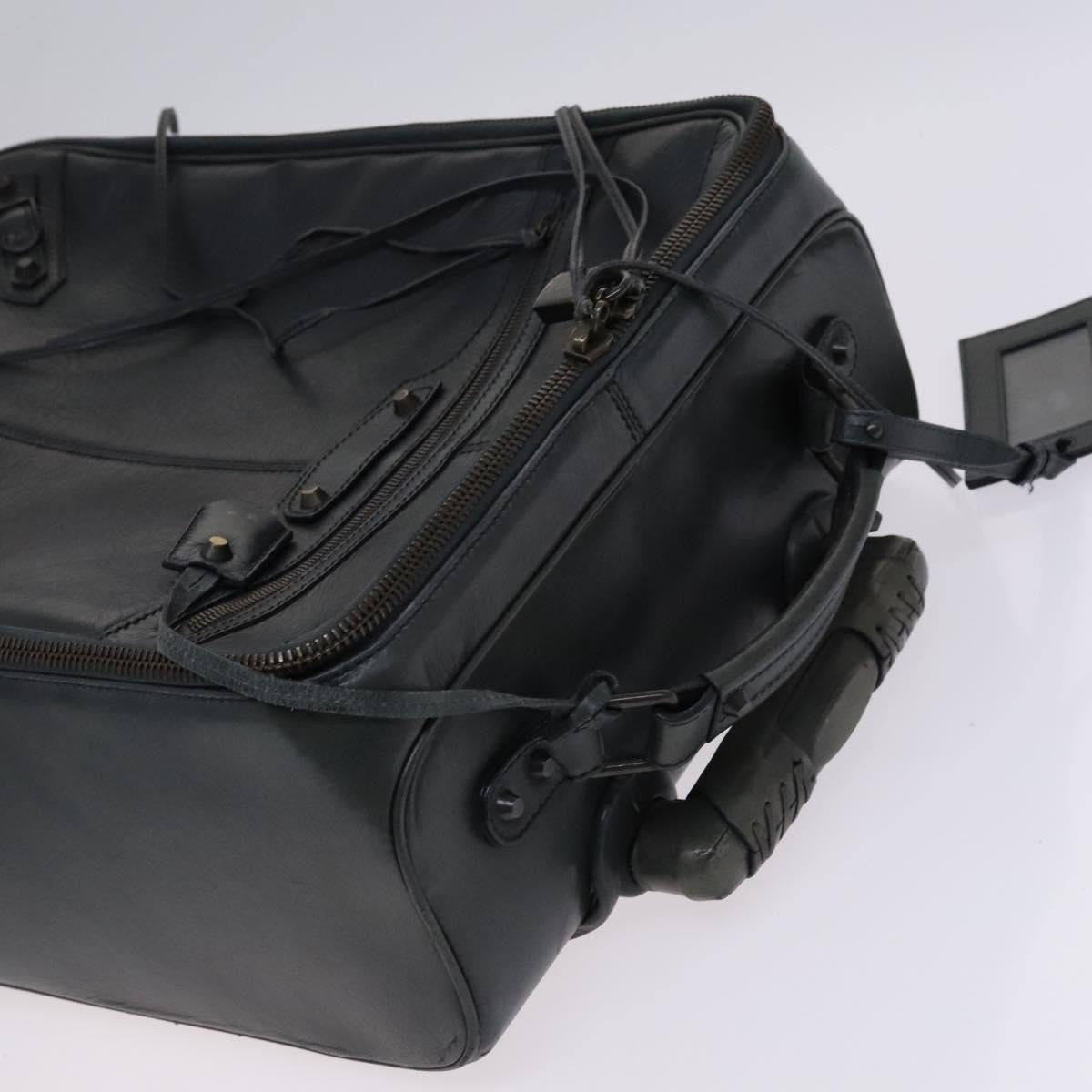 Balenciaga Trolley Rolling Classic Studs Luggage Leather Khaki Leather Travel Bag Bag (Pre-Owned)