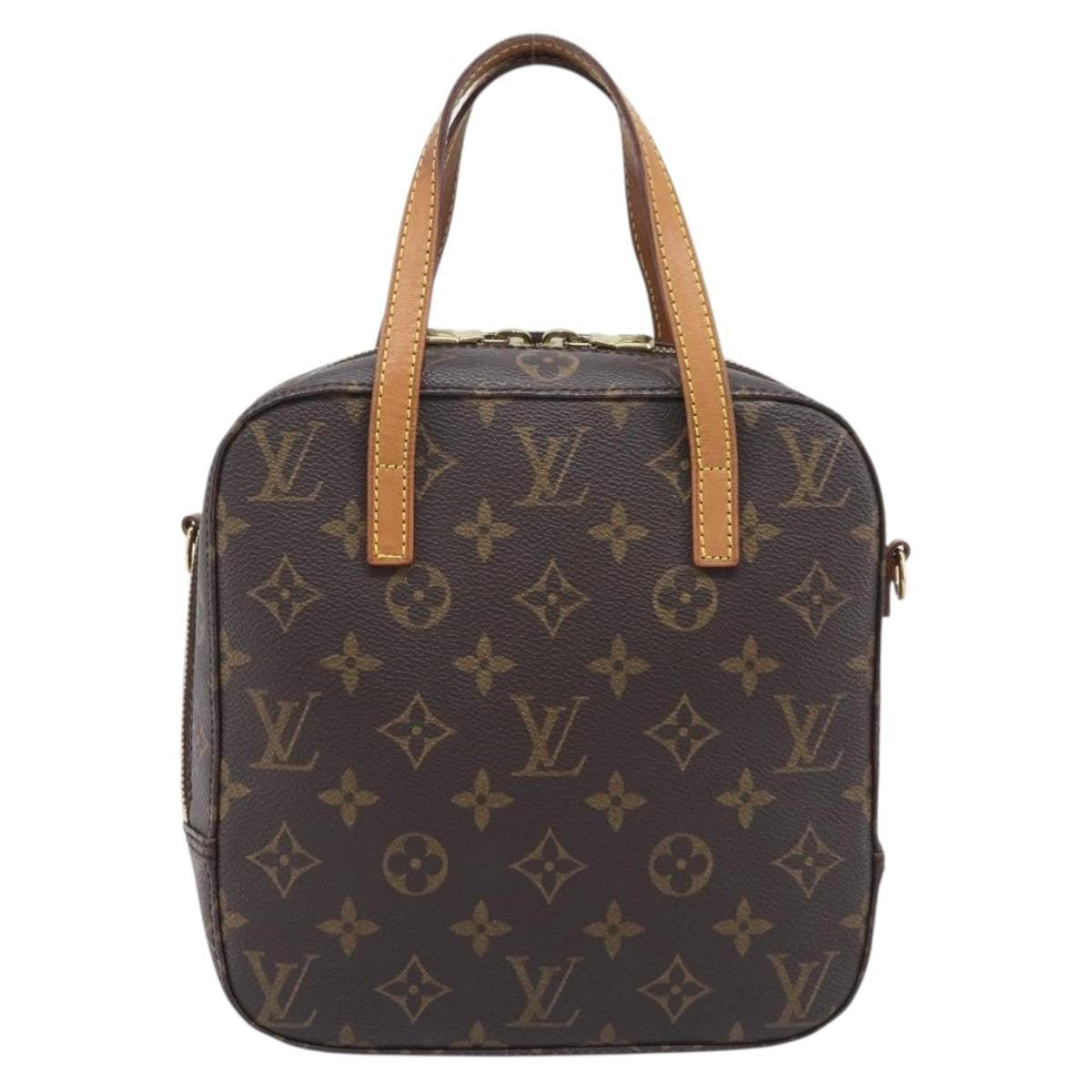 Louis Vuitton Spontini Monogram Canvas Brown Canvas Handbag (Pre-Owned)