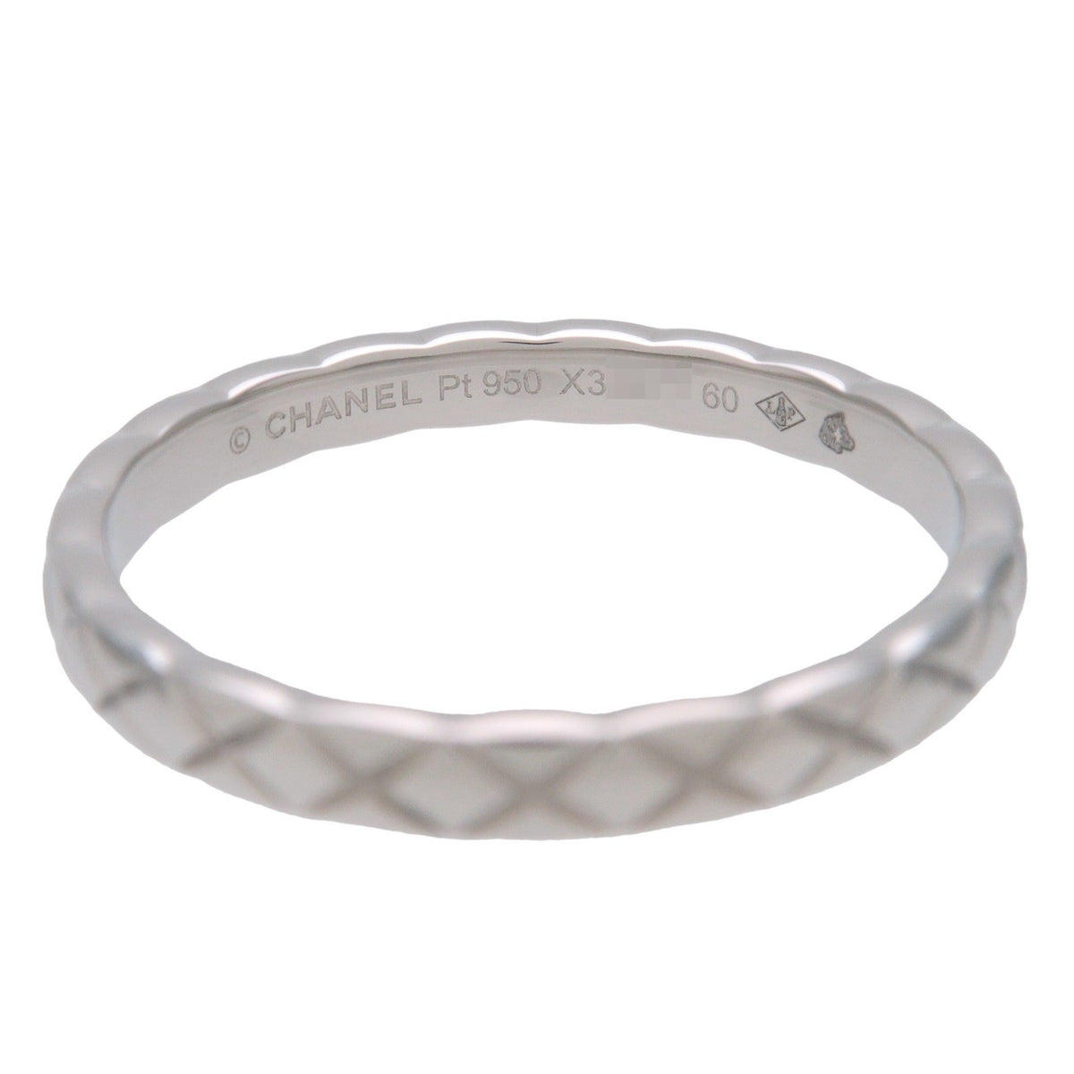 Chanel Coco Crush 18K White Gold Silver Platinum Ring Jewelry (Pre-Owned)