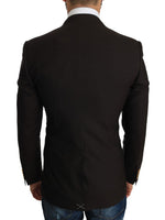 Dolce & Gabbana Brown Wool SICILIA Jacket Coat Men's Blazer