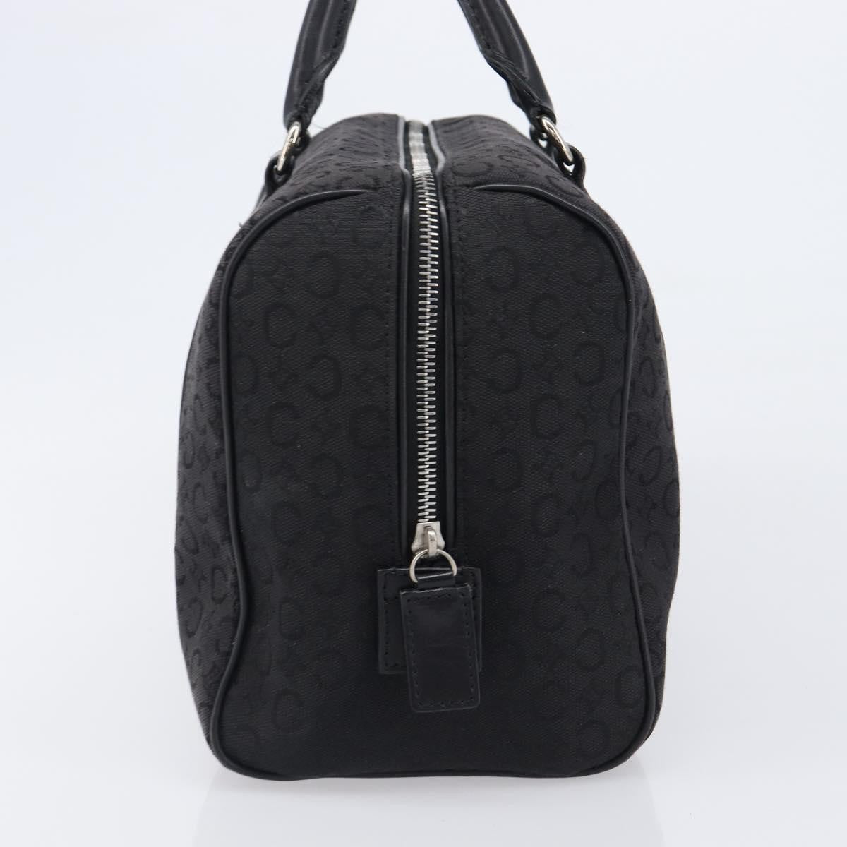 Celine Boston C Macadam Canvas Black Canvas Handbag (Pre-Owned)