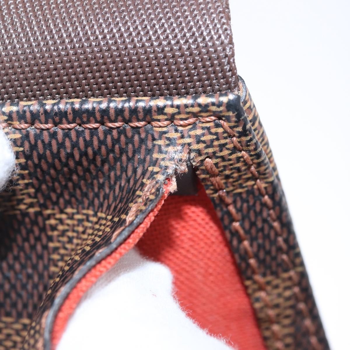Louis Vuitton Geronimos Waist Damier Ebene Brown Canvas Shoulder Bag Bag (Pre-Owned)