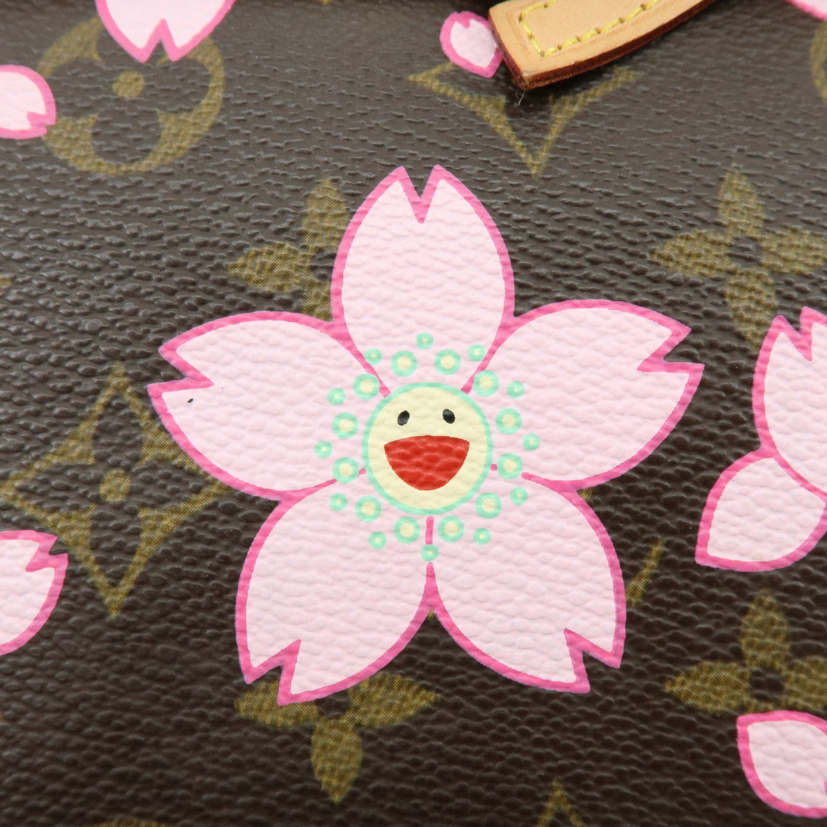 Louis Vuitton Pochette Accessoires Limited Edition Cherry Blossom Monogram Brown Canvas Clutche & Pouche Bag (Pre-Owned)