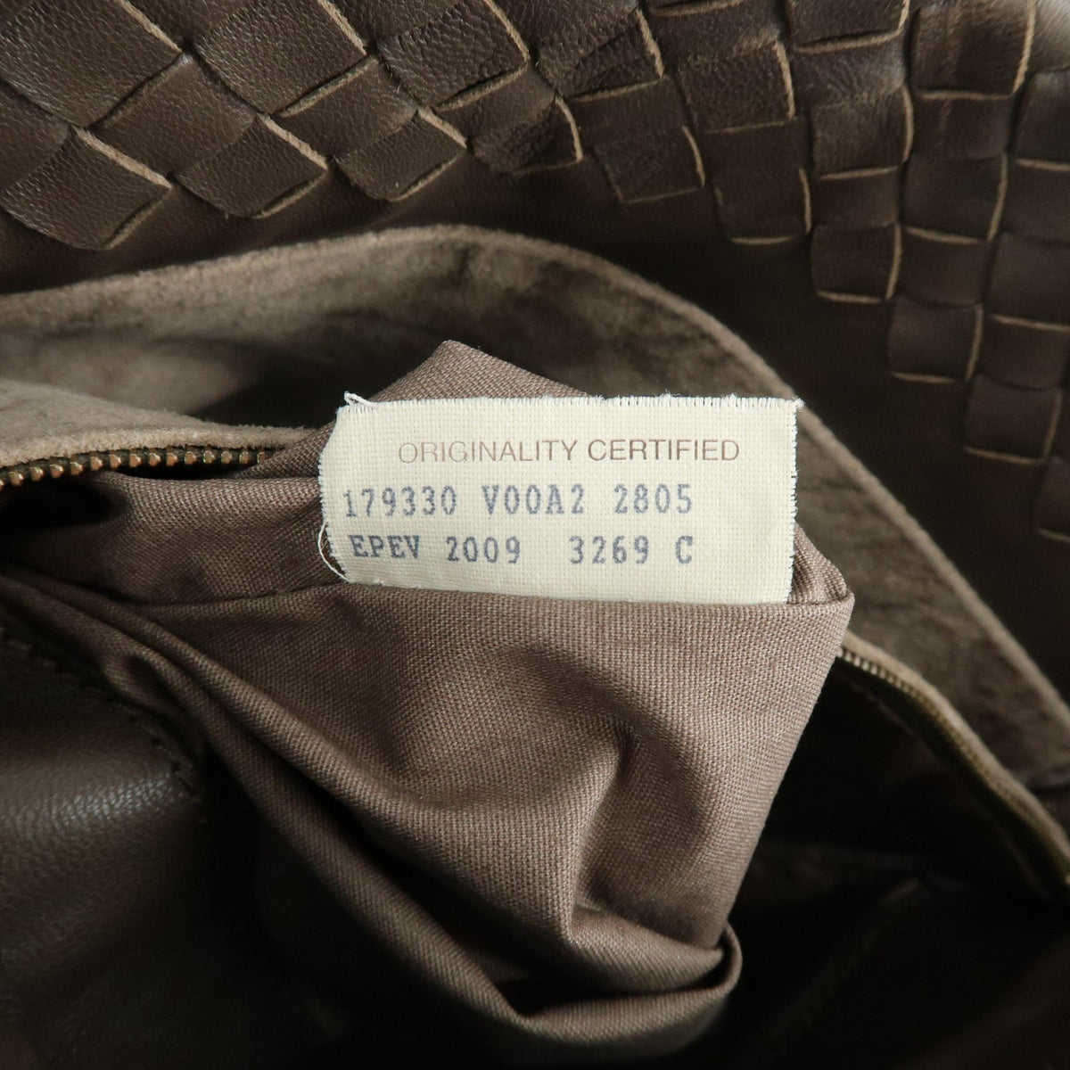 Bottega Veneta Shoulder Intrecciato Nappa Brown Leather Shoulder Bag Bag (Pre-Owned)