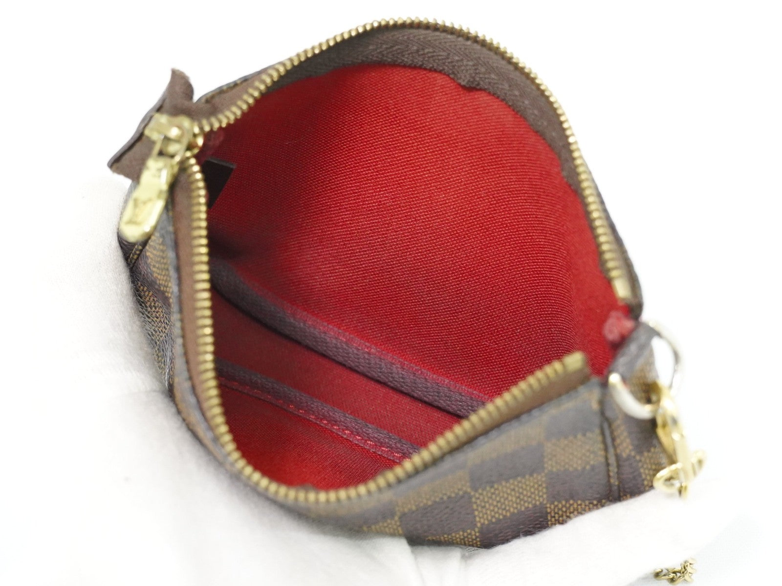 Louis Vuitton Pochette Accessoires Damier Brown Canvas Clutche & Pouche Bag (Pre-Owned)