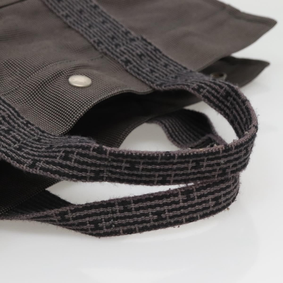 Hermes Fourre-Tout Herline Fourre-Tout Herline Gray Canvas Bag (Pre-Owned)