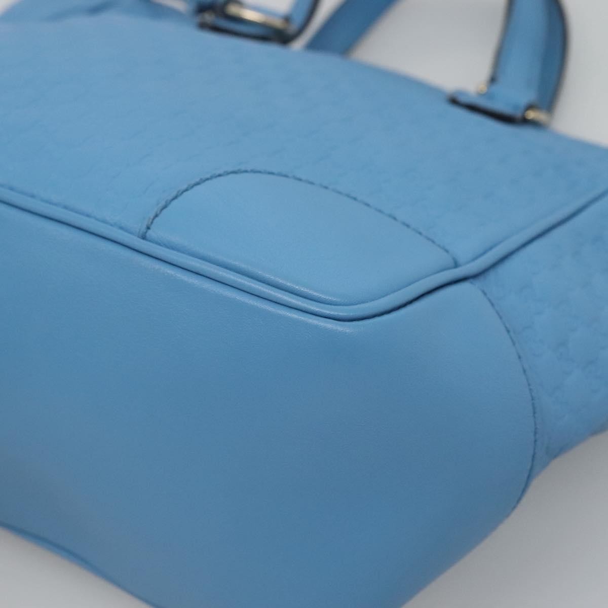 Gucci Bree Convertible Tote Microguccissima Leather Blue Leather Tote Bag Bag (Pre-Owned)