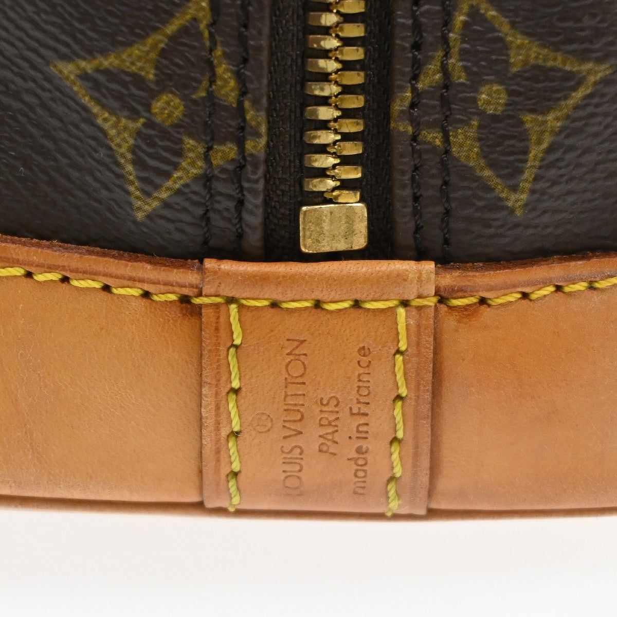 Louis Vuitton Alma Monogram Brown Canvas Handbag (Pre-Owned)