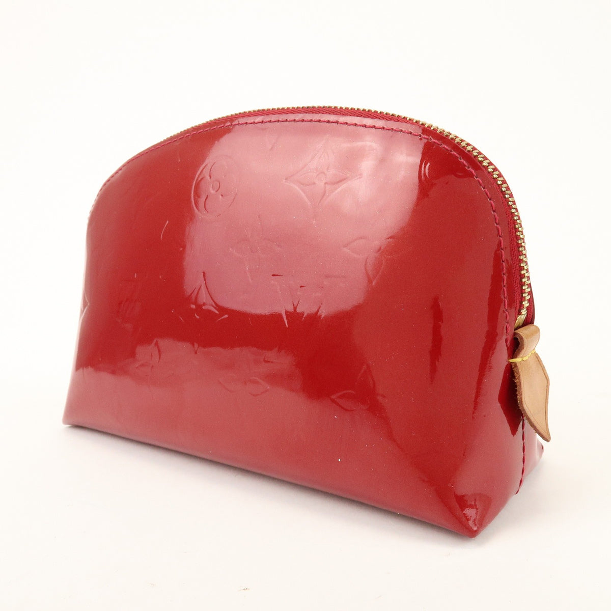 Louis Vuitton Cosmetic Monogram Vernis Red Patent_Leather Toiletry Case Accessory (Pre-Owned)