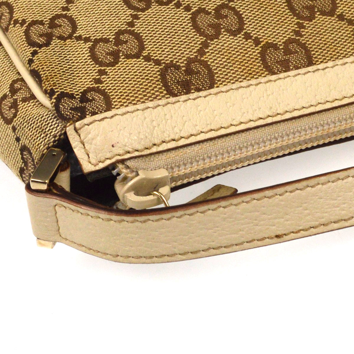 Gucci Jolicoeur Pochette Gg Canvas Beige Canvas Clutche & Pouche Bag (Pre-Owned)
