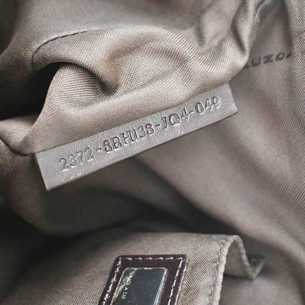 Fendi Shoulder Zucchino Canvas Brown Canvas Shoulder Bag Bag (Pre-Owned)