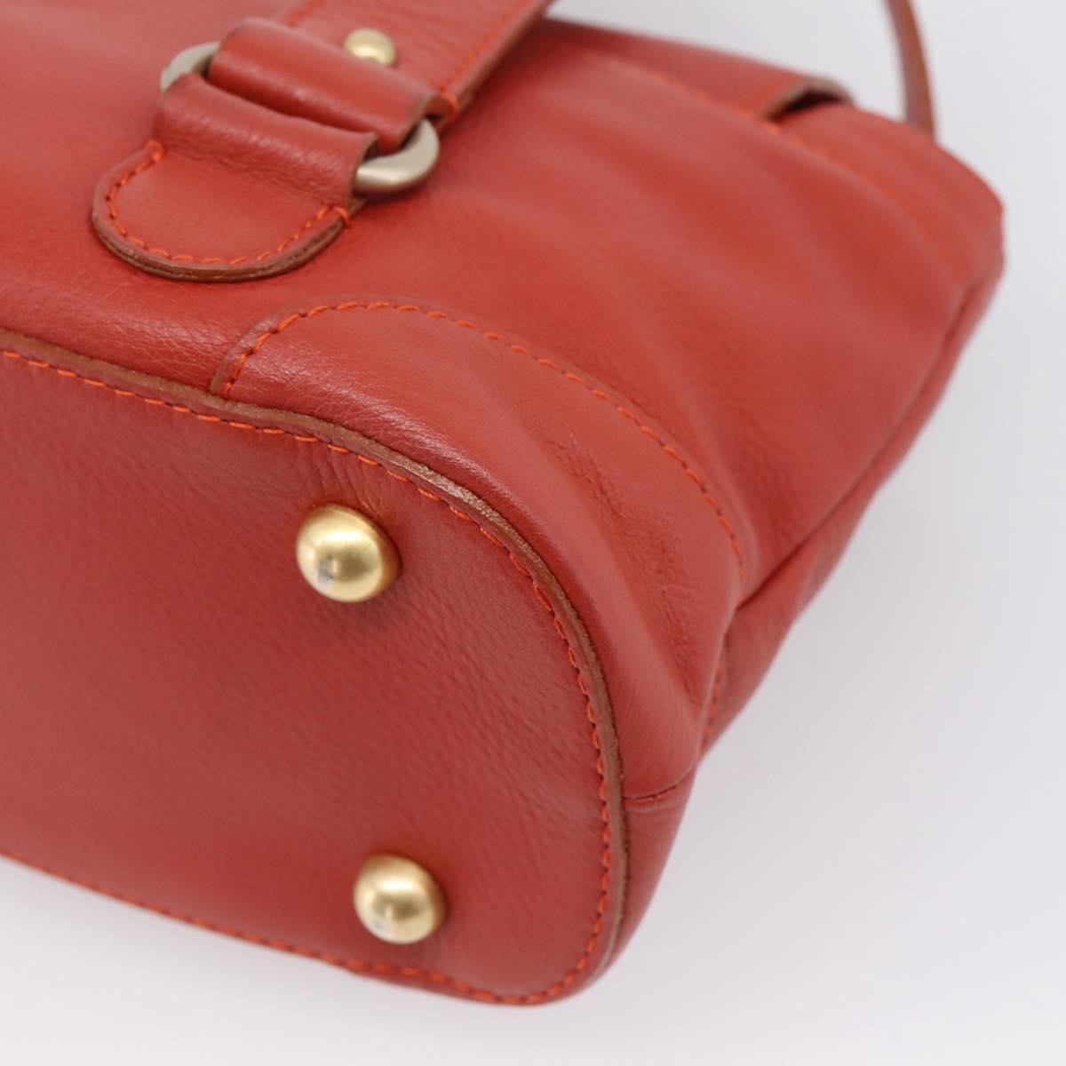 Chloe Handbag Leather Red Leather Handbag (Pre-Owned)