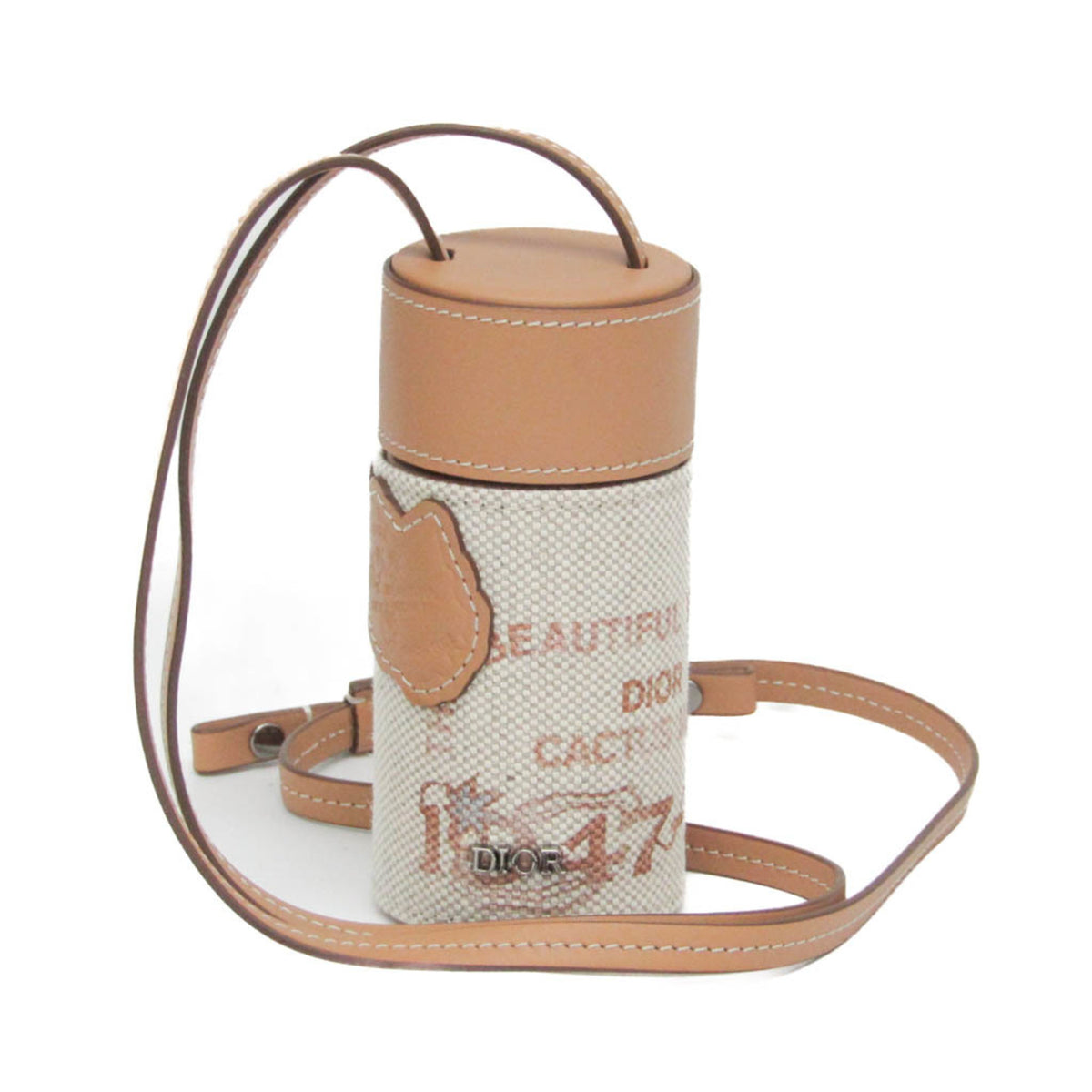 Christian Dior X Cactus Jack Roller Printed Canvas With Leather Beige Canvas Clutche & Pouche Bag (Pre-Owned)