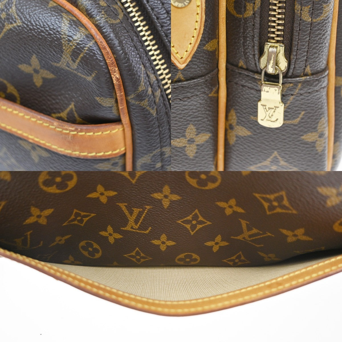 Louis Vuitton Reporter Monogram Canvas Brown Canvas Shoulder Bag Bag (Pre-Owned)