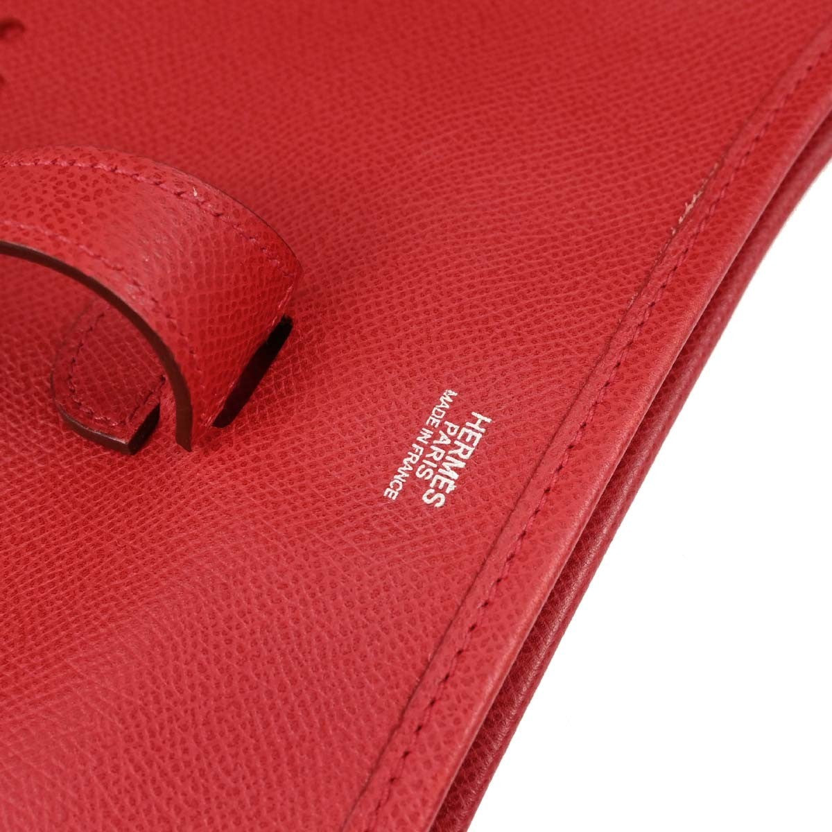 Hermes Evelyne Bag Gen I Epsom Red Leather Handbag (Pre-Owned)