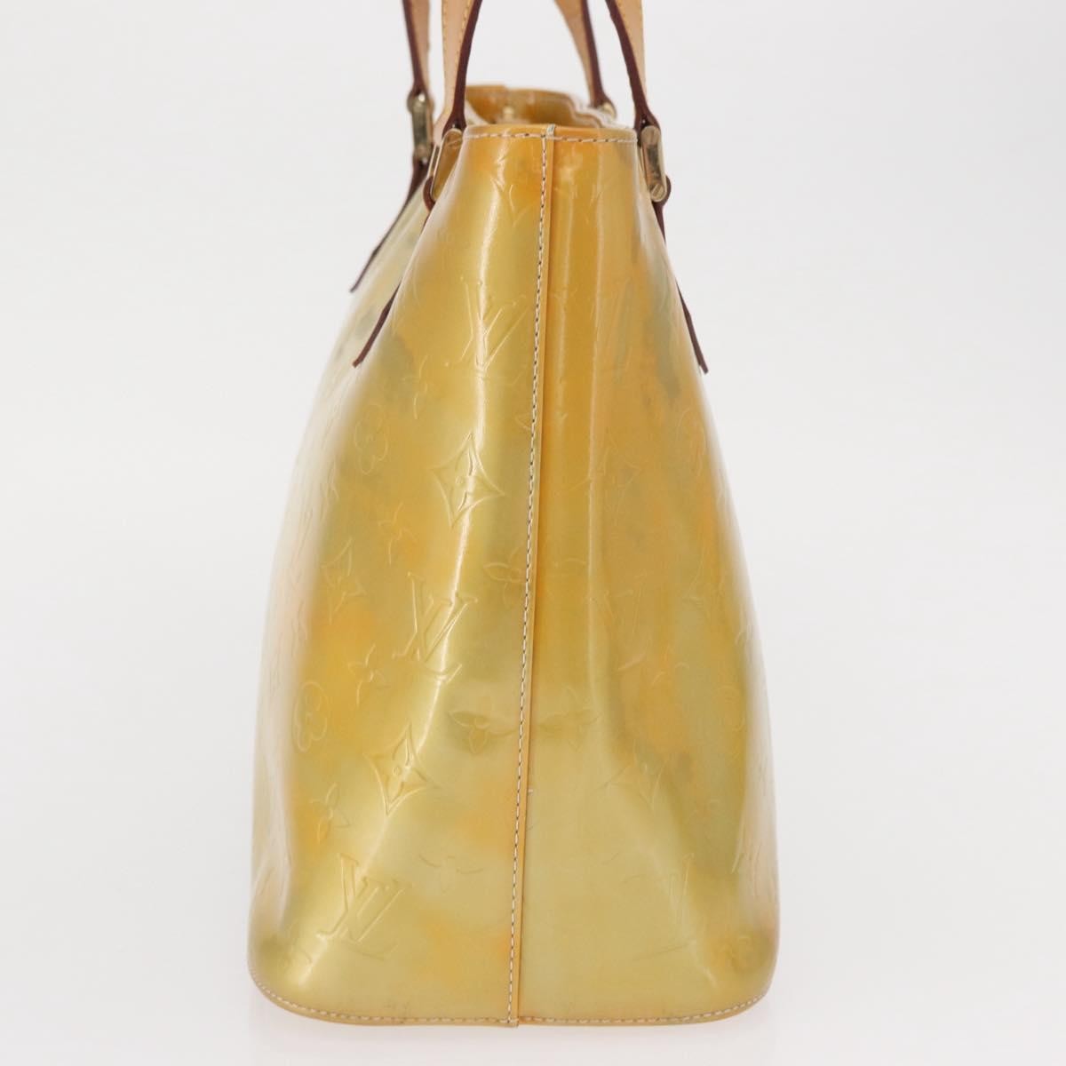 Louis Vuitton Houston Monogram Vernis Yellow Patent_Leather Tote Bag Bag (Pre-Owned)