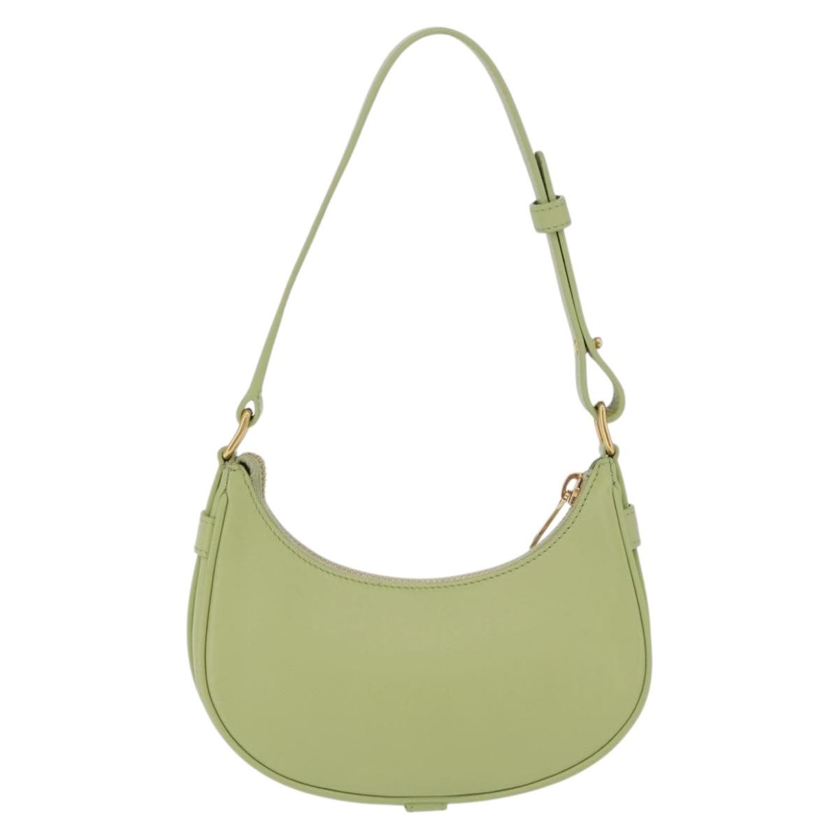 Celine Ava Leather Green Leather Handbag (Pre-Owned)