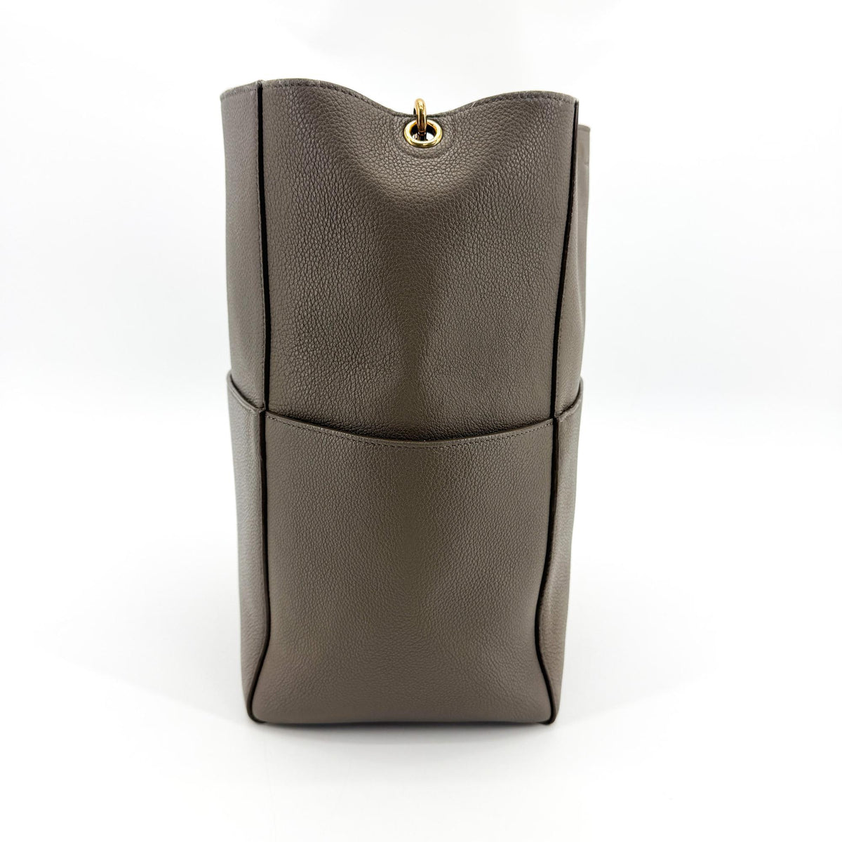 Celine Sangle Seau Goatskin Brown Leather Shoulder Bag Bag (Pre-Owned)