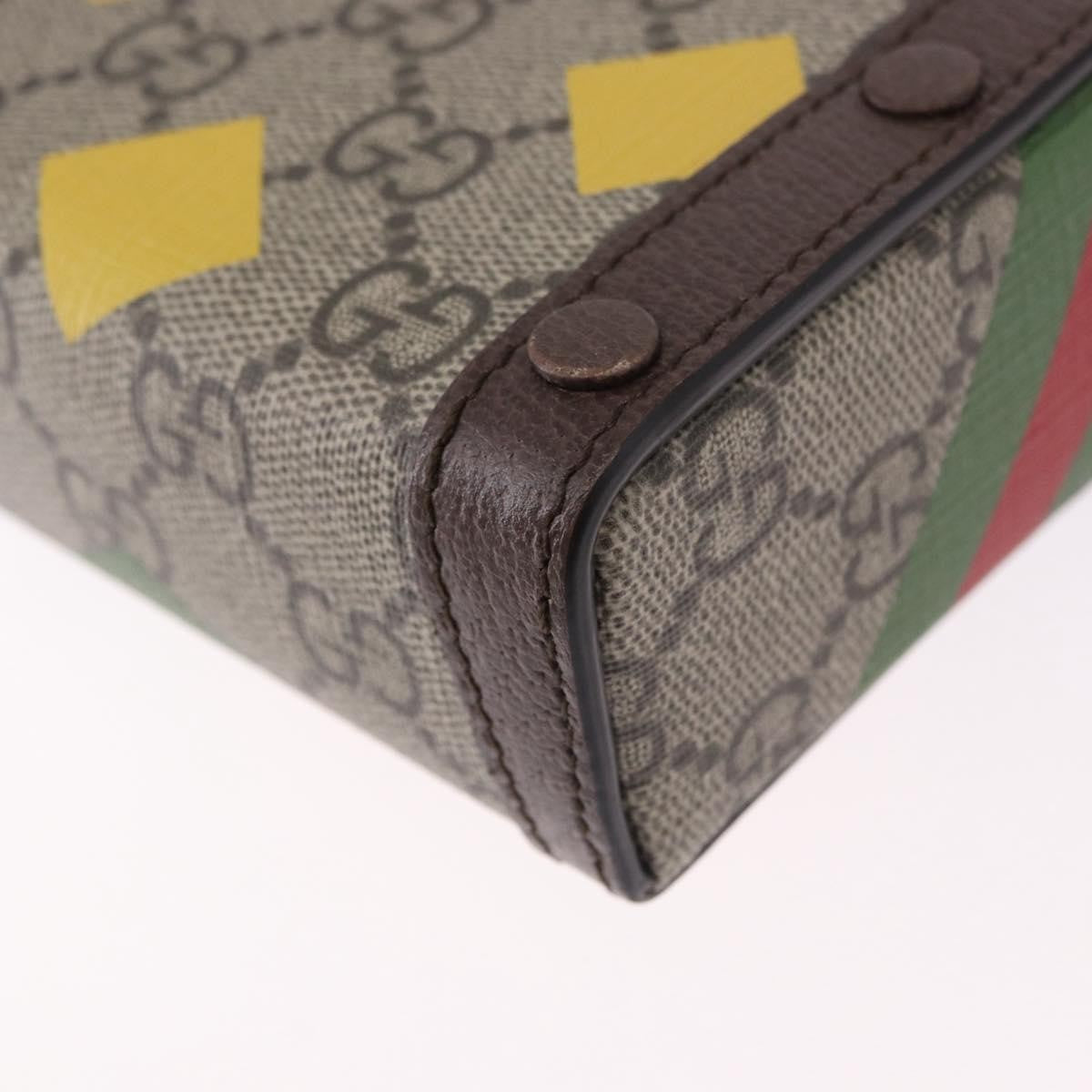 Gucci Horsebit 1955 Printed Gg Coated Canvas Beige Canvas Crossbody Bag Bag (Pre-Owned)