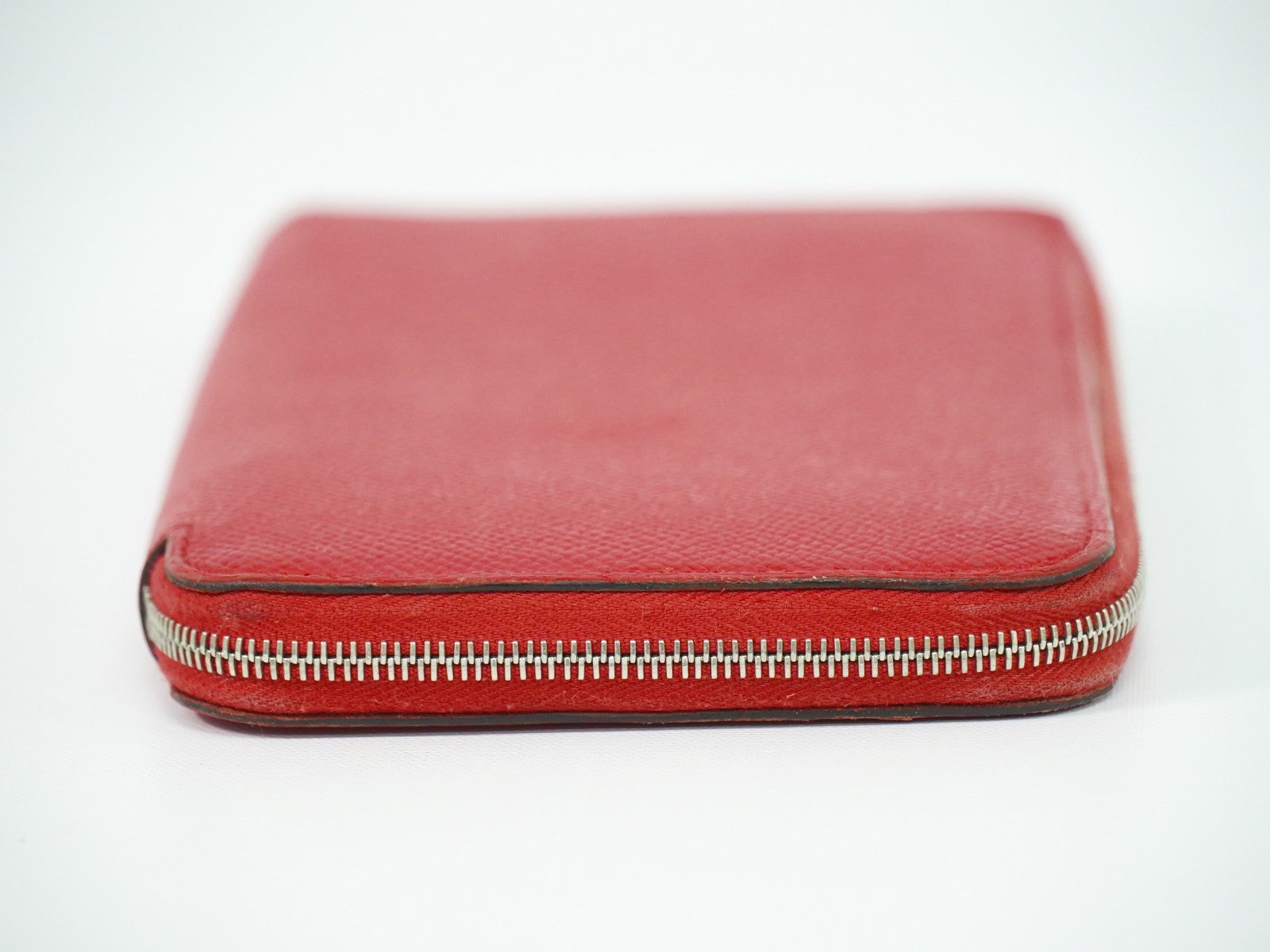 Hermes Azap Zip Around Silk'in Epsom Pink Leather Wallets Accessory (Pre-Owned)