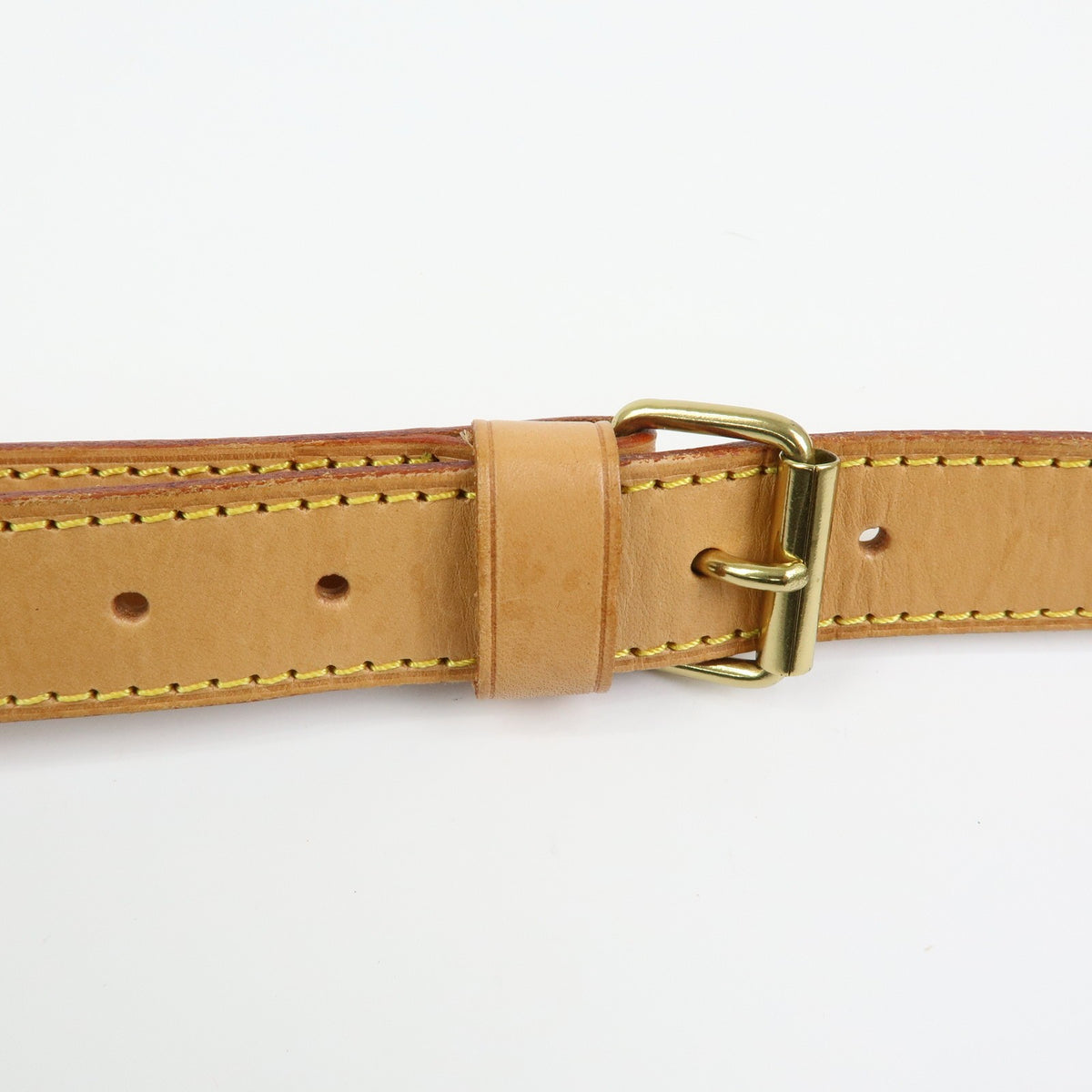 Louis Vuitton Adjustable Shoulder Strap Vachetta Leather Beige Leather Straps Accessory (Pre-Owned)
