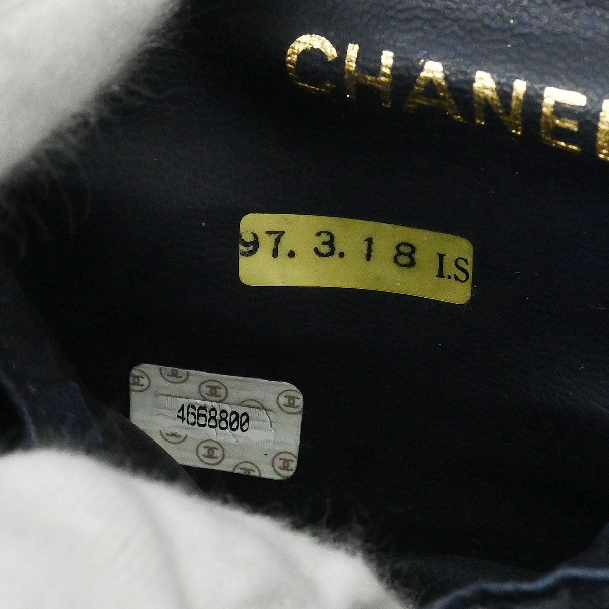 Chanel Vintage Timeless Cosmetic Case Denim Blue Denim_Jeans Handbag (Pre-Owned)