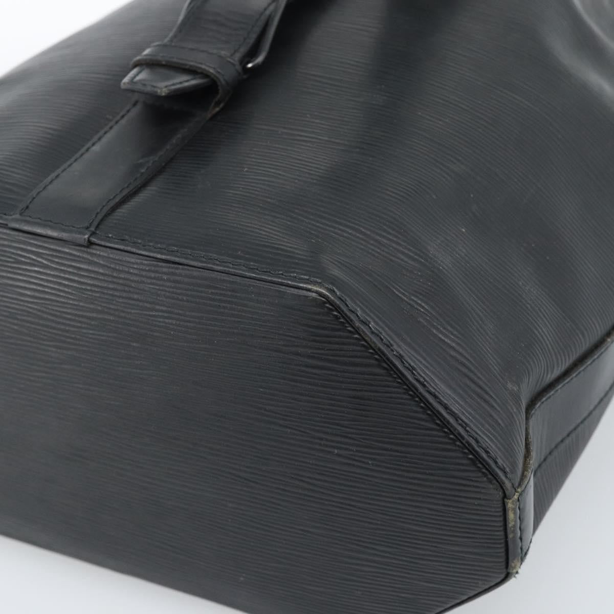 Louis Vuitton Sac A Dos Drawstring Epi Leather Black Leather Shoulder Bag Bag (Pre-Owned)