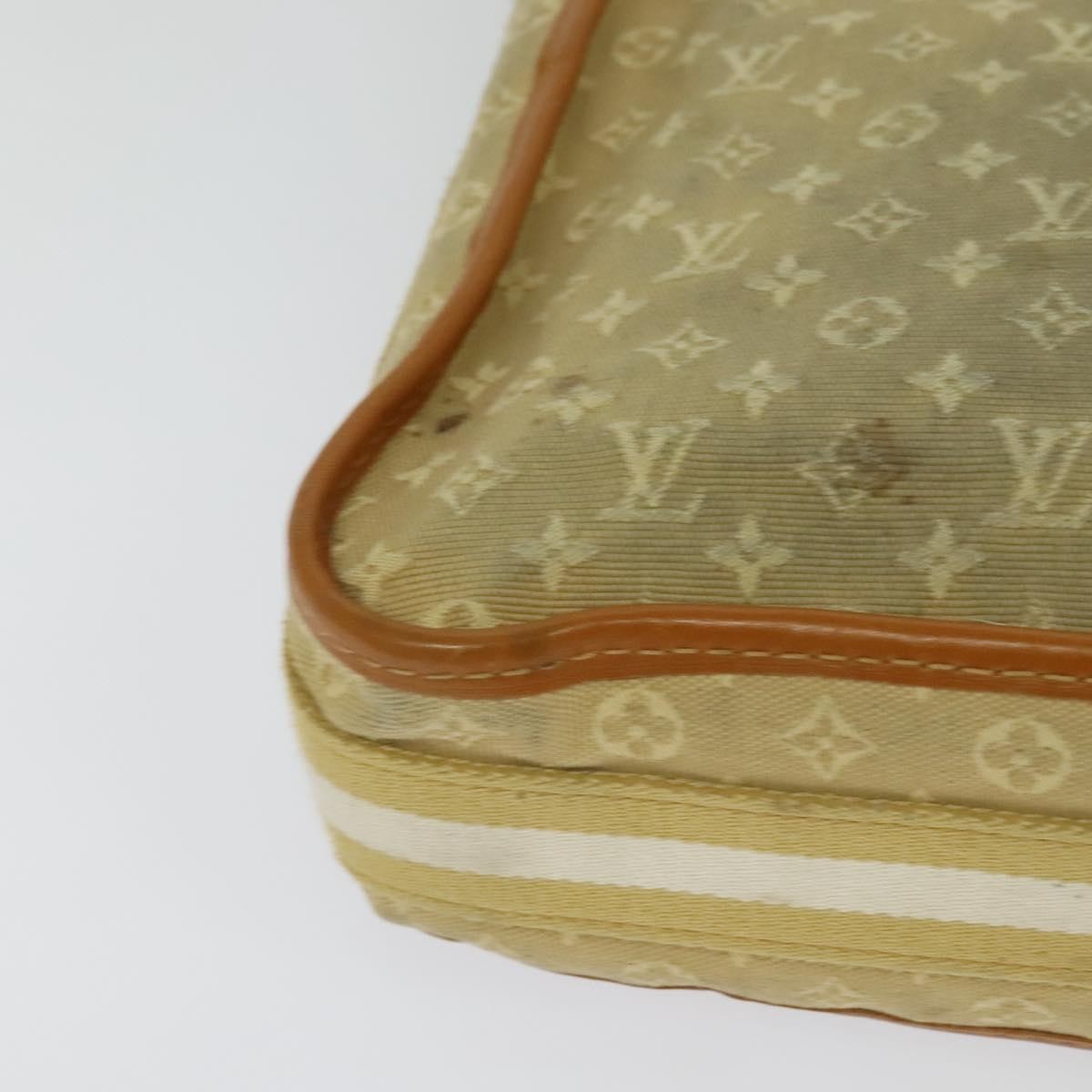 Louis Vuitton Mary Kate Messenger Mini Lin Beige Canvas Handbag (Pre-Owned)