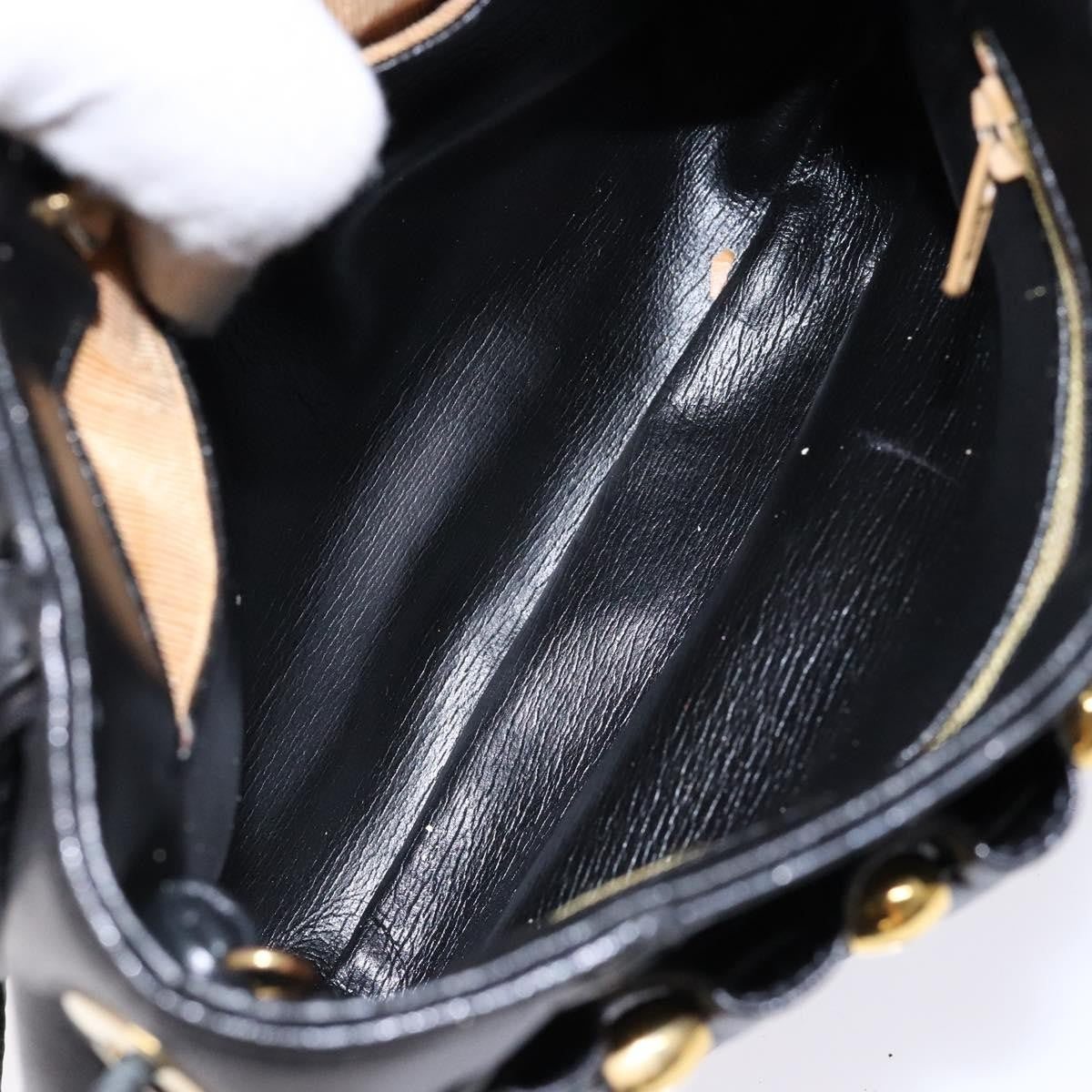 Givenchy Vintage 4G Leather Black Leather Shoulder Bag Bag (Pre-Owned)