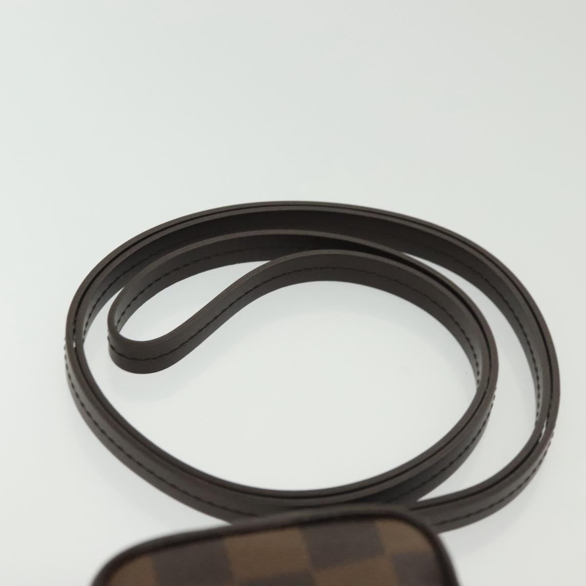 Louis Vuitton Etui Okapi Camera Case Damier Ebene Brown Canvas Clutche & Pouche Bag (Pre-Owned)