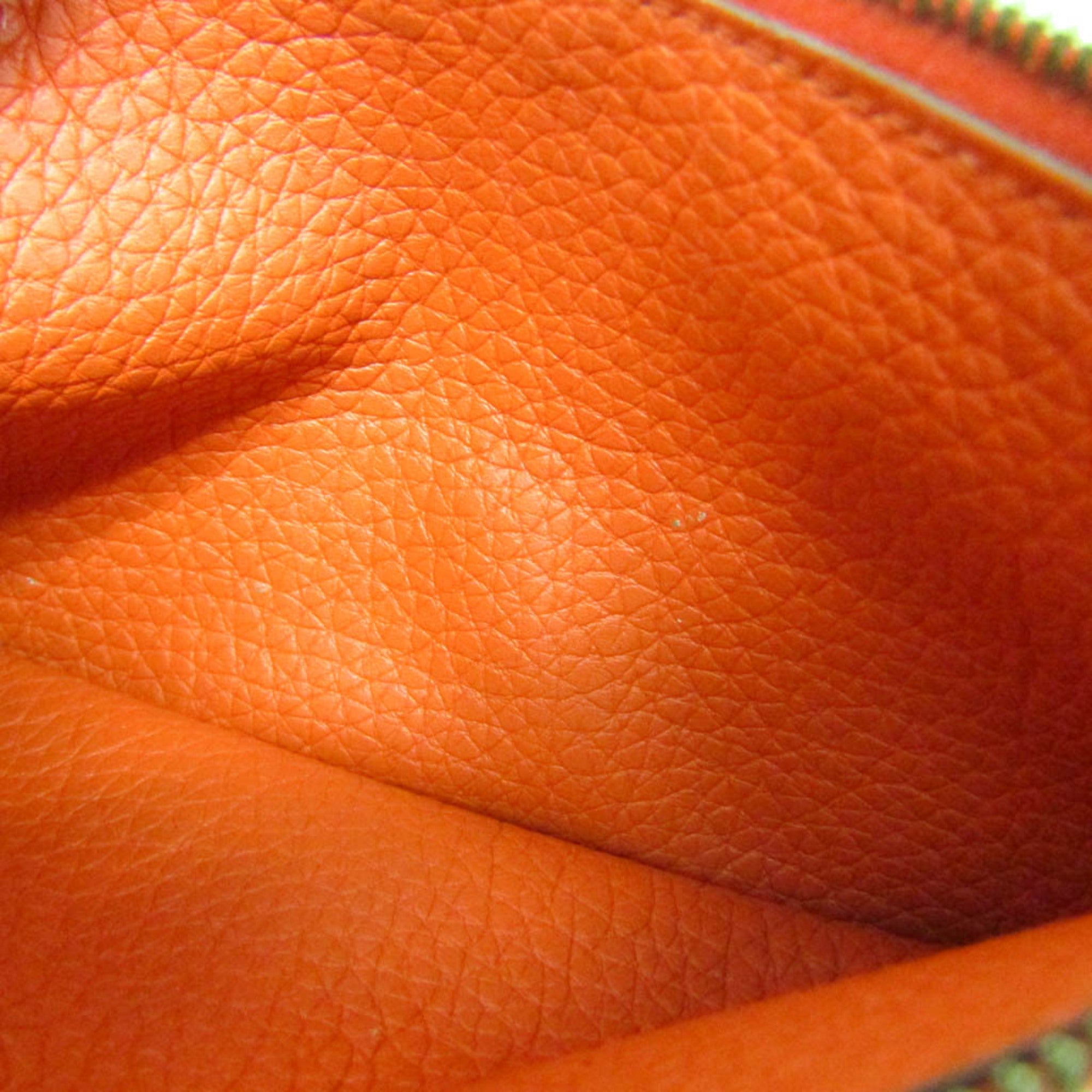 Hermes Dogon Duo Combined Leather Red Leather Wallets Accessory (Pre-Owned)
