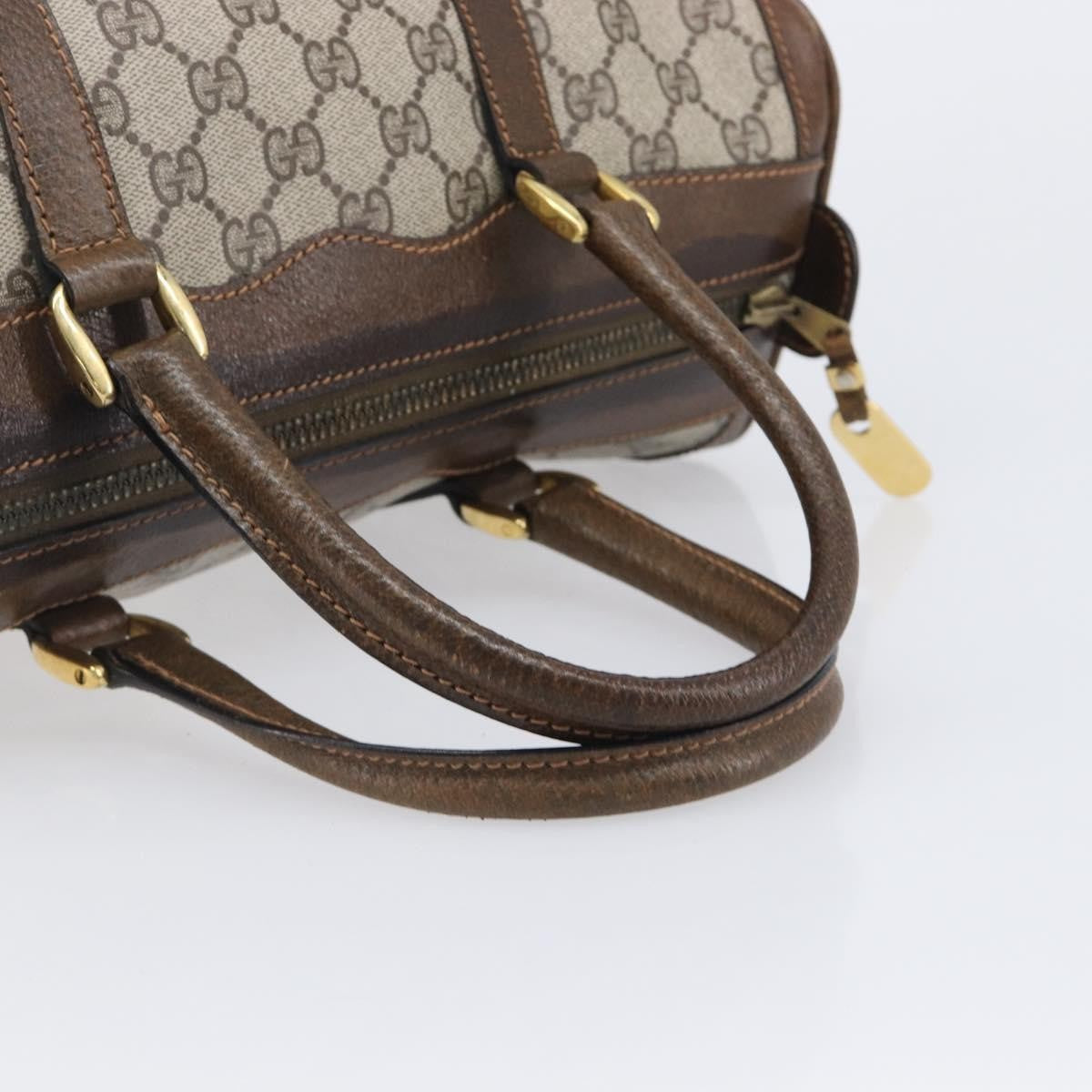 Gucci Gg Supreme Gg Canvas Beige Pvc Handbag (Pre-Owned)