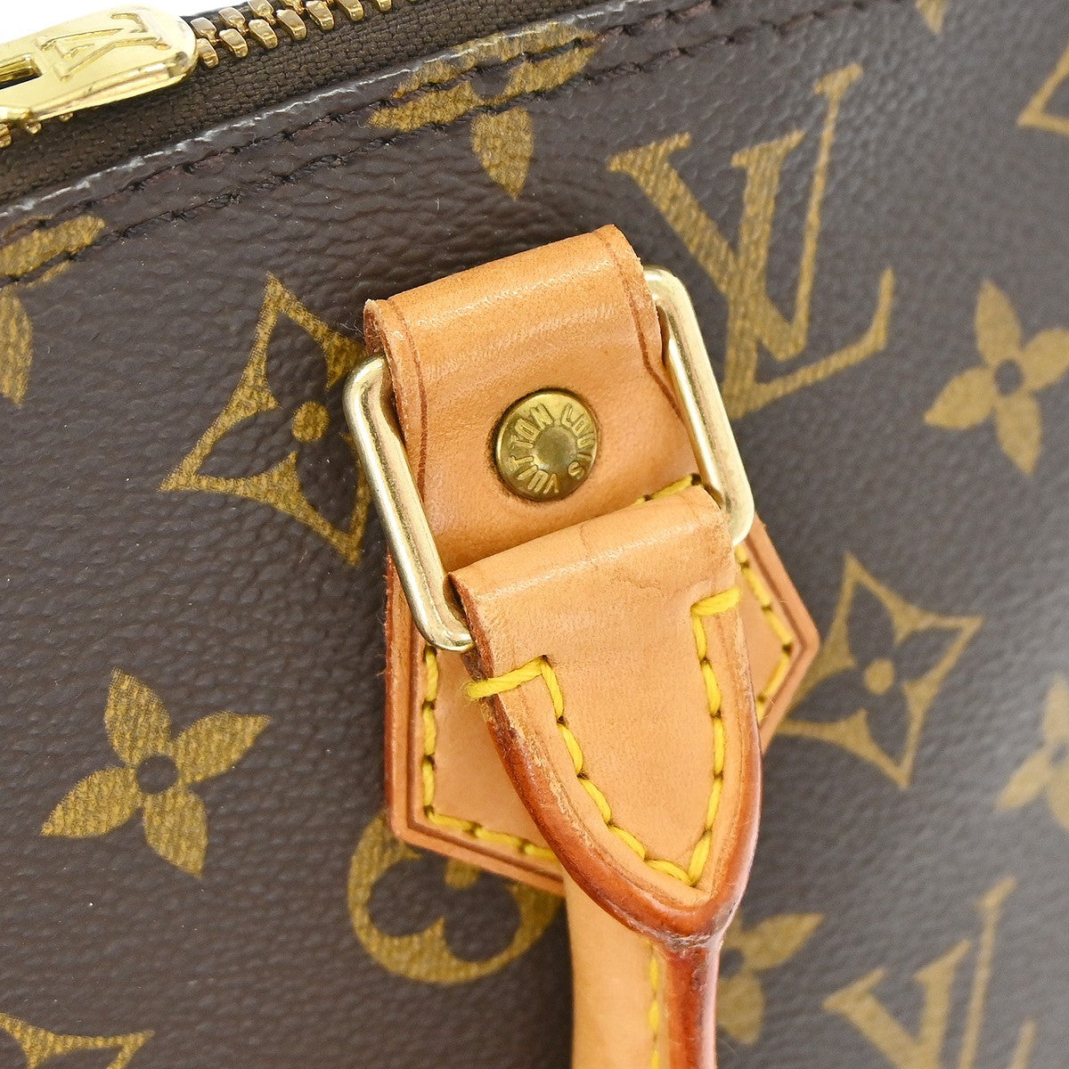 Louis Vuitton Alma Monogram Canvas Brown Canvas Handbag (Pre-Owned)
