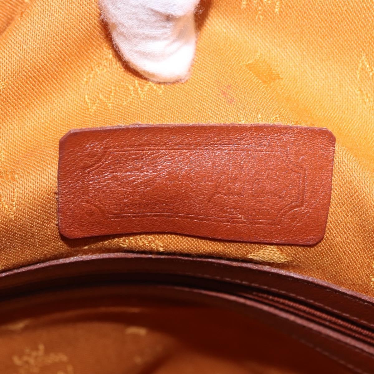 MCM Drawstring Leather Brown Leather Shoulder Bag Bag (Pre-Owned)