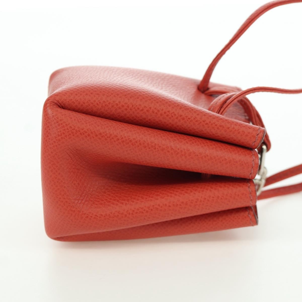 Hermes Vespa Leather Red Leather Clutche & Pouche Bag (Pre-Owned)