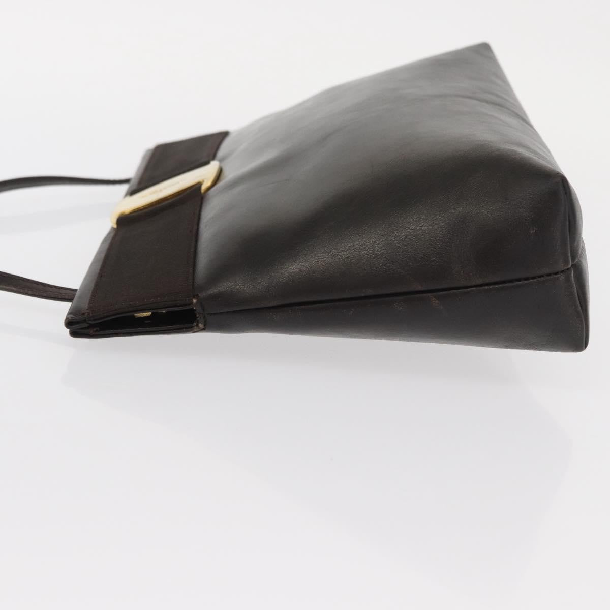 Salvatore Ferragamo Vala Leather Brown Leather Shoulder Bag Bag (Pre-Owned)
