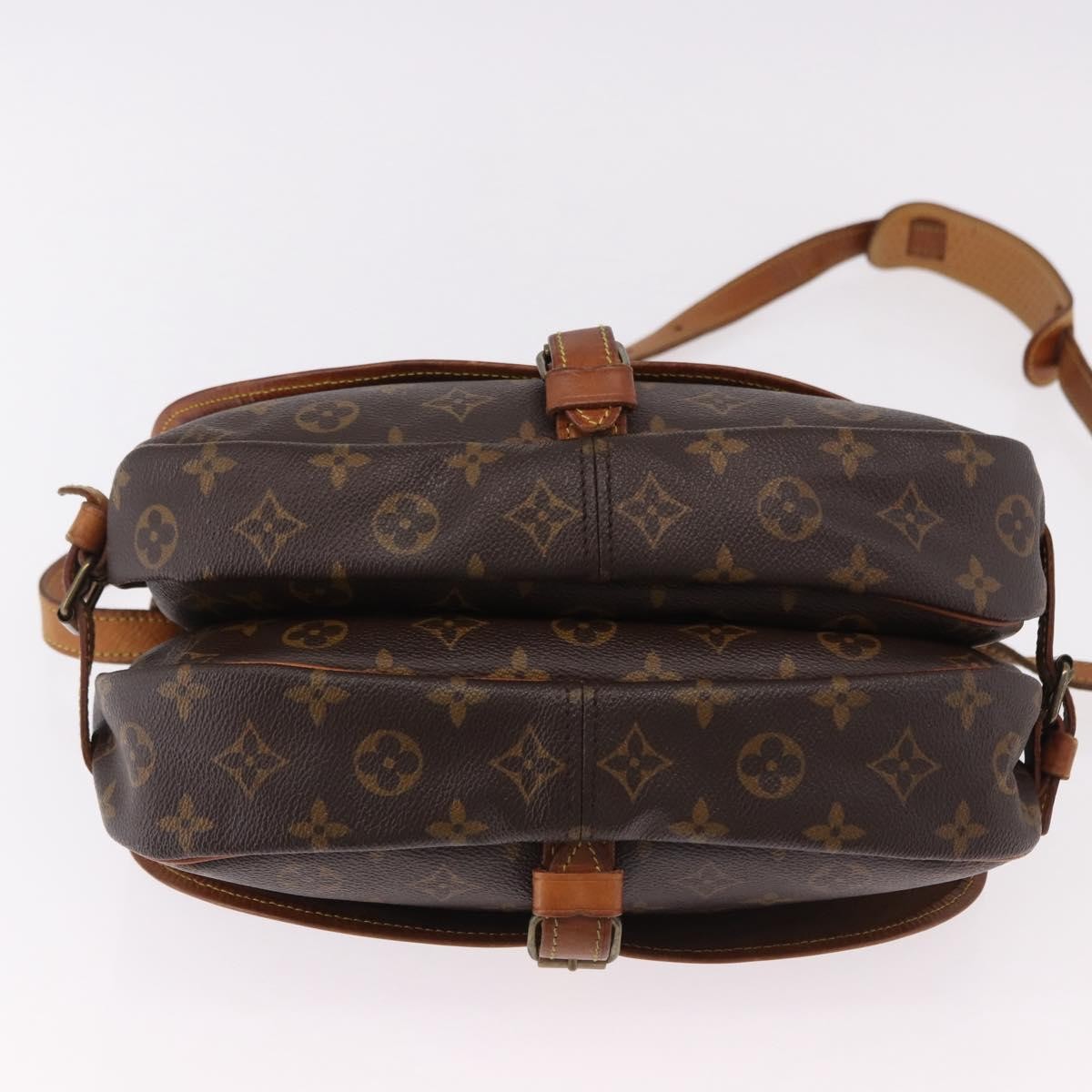 Louis Vuitton Saumur Monogram Brown Canvas Shoulder Bag Bag (Pre-Owned)