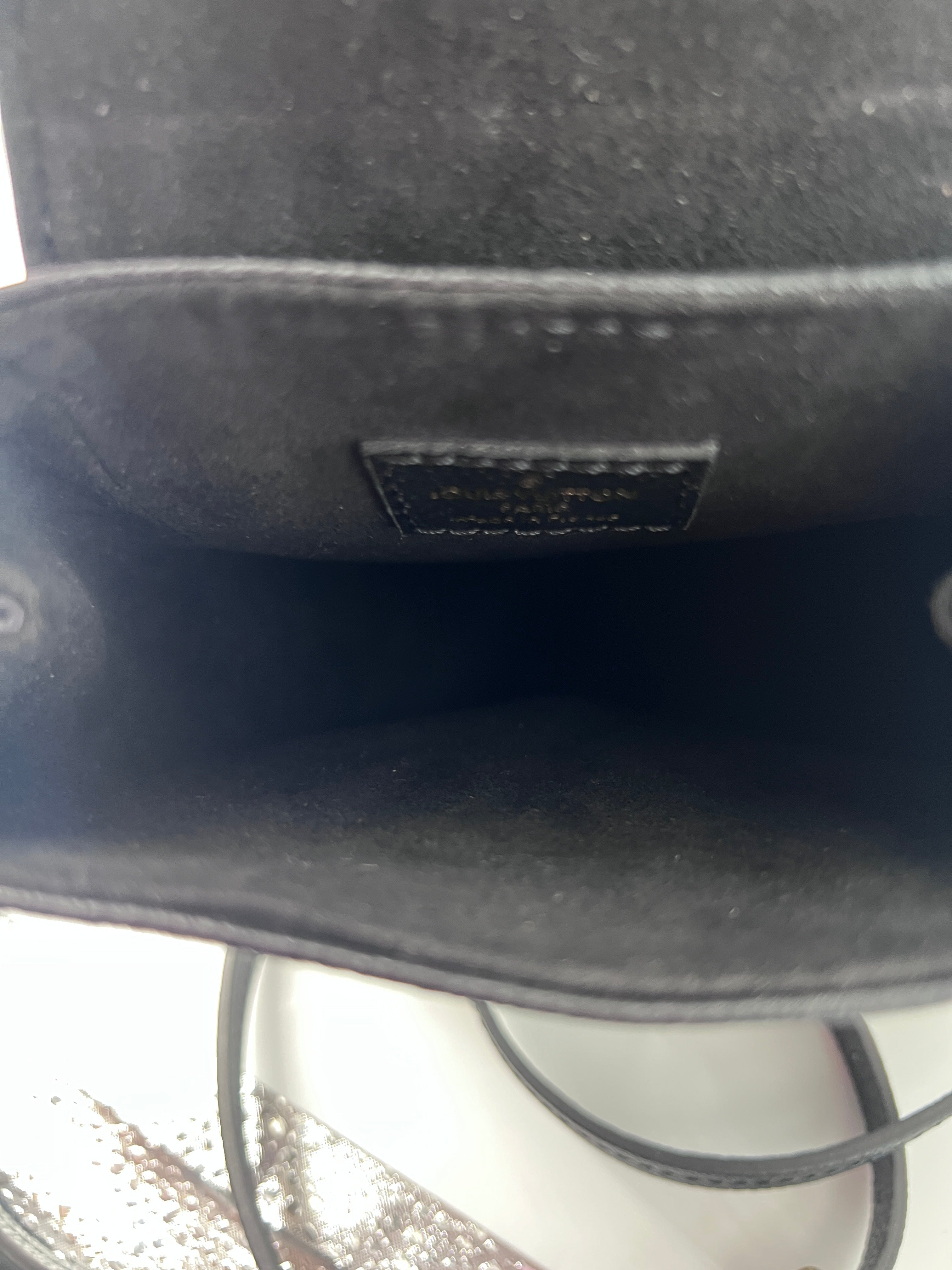 Louis Vuitton Tiny Backpack Monogram Empreinte Giant Black Leather Backpack Bag (Pre-Owned)