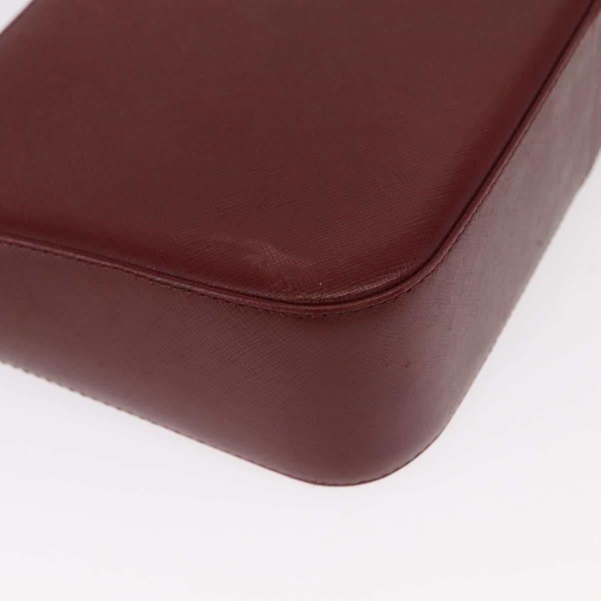 Burberry Vintage Leather Burgundy Leather Shoulder Bag Bag (Pre-Owned)