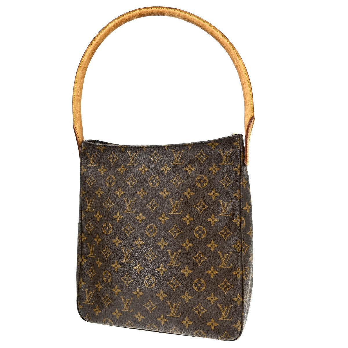 Louis Vuitton Looping Monogram Canvas Brown Canvas Handbag (Pre-Owned)